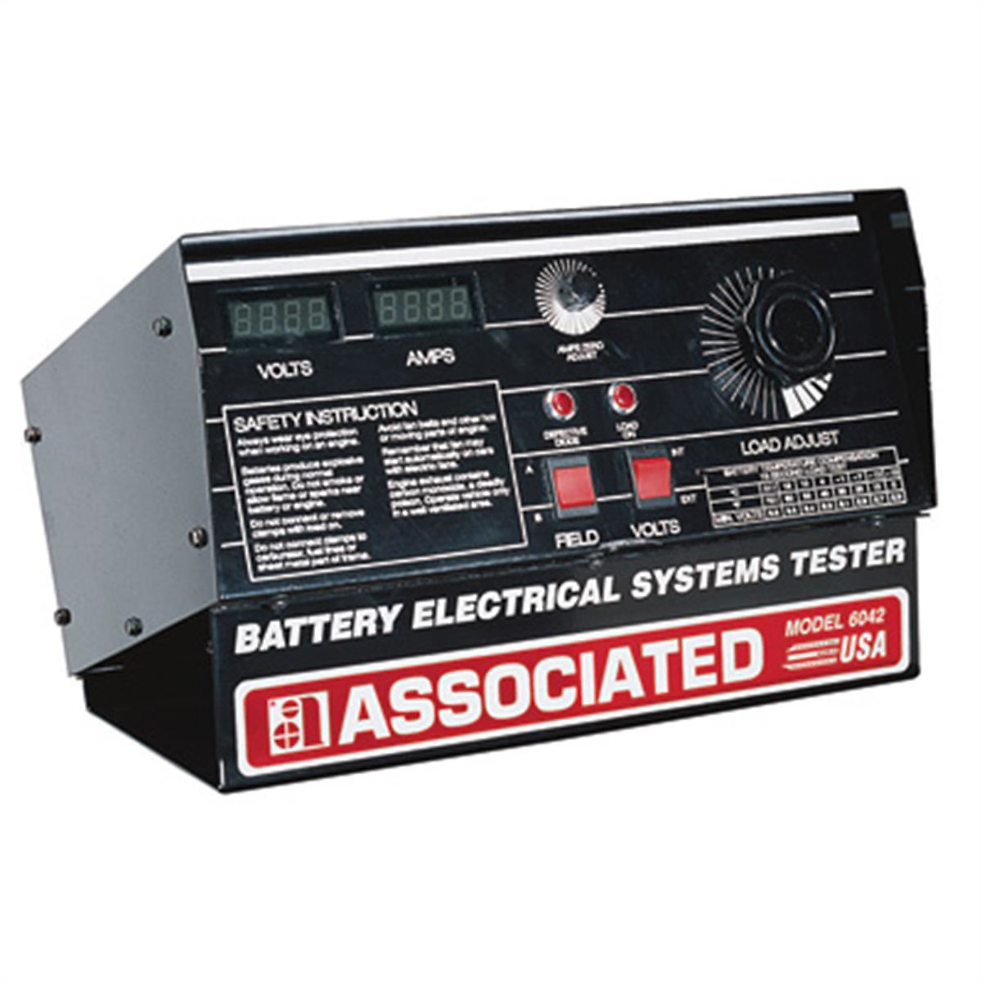 Associated Electrical System Tester — 12/24V, 500 Amps, Digital, Model# ASO6042