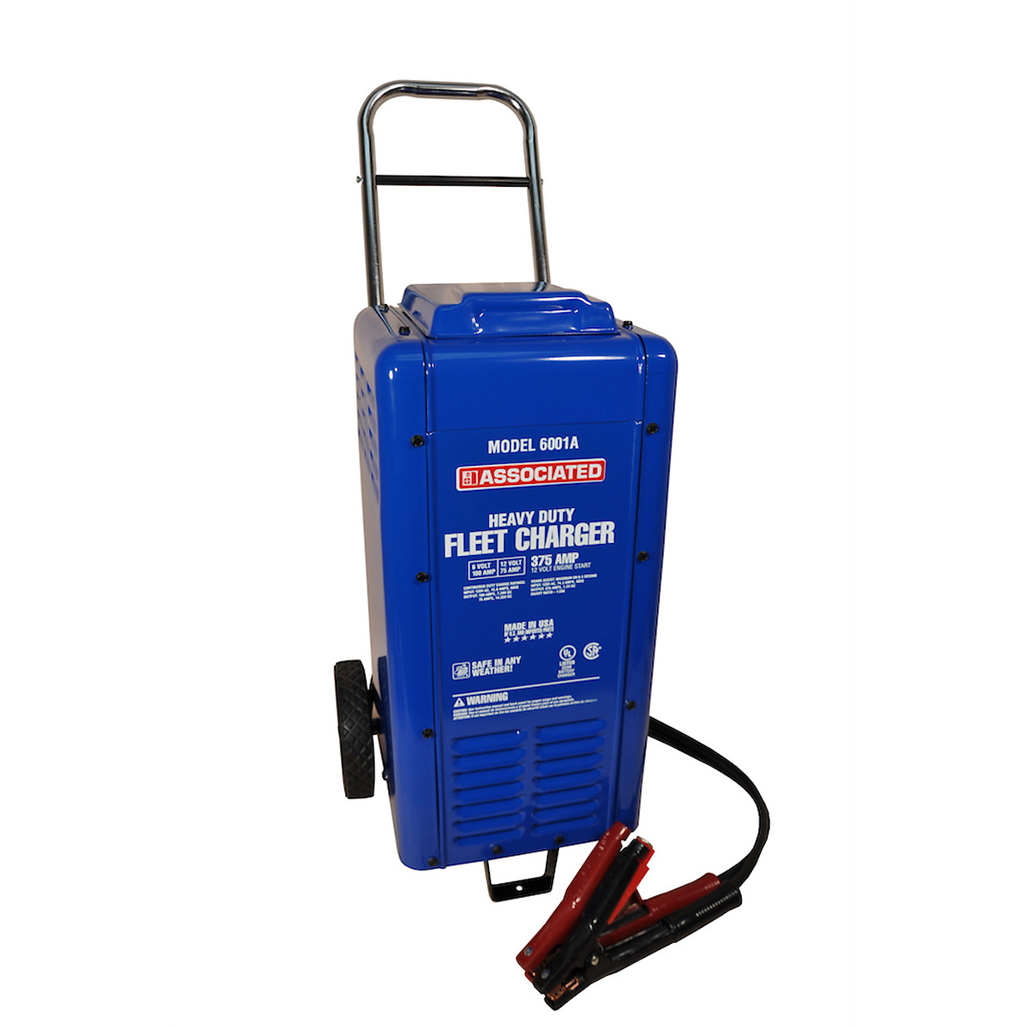 Associated Battery Charger — 6/12V, 100/70 Amps, 550 Amp Boost, Model# ASO6001A