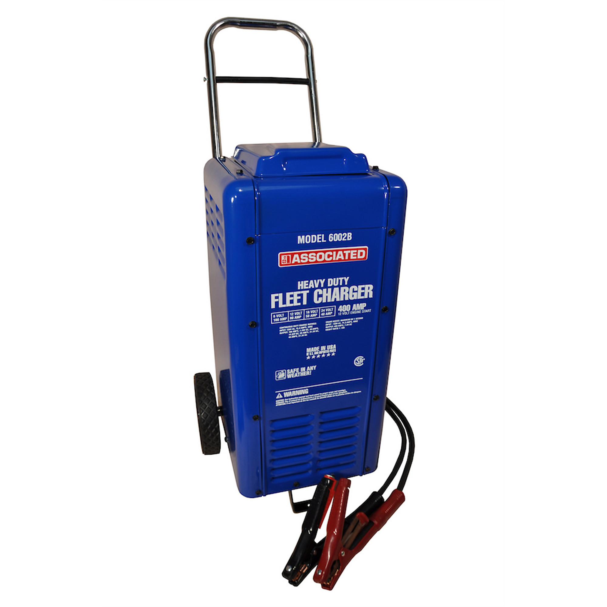 Associated Battery Charger — 6/12/18/24V, 100/75/50/40 Amps, Model# ASO6002B
