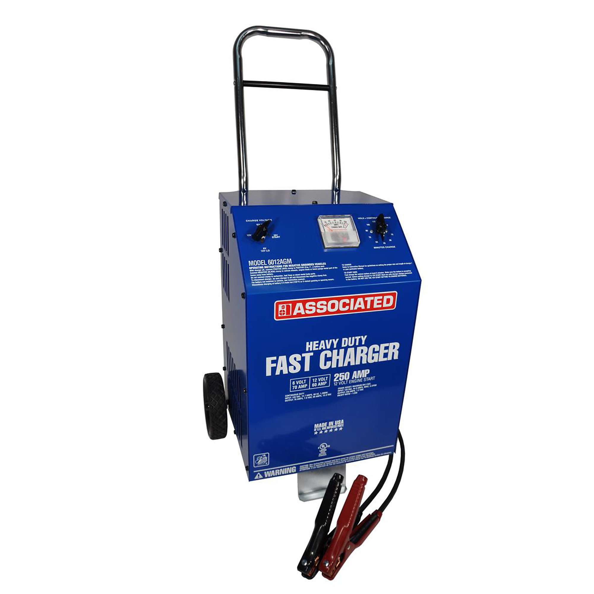 Associated Charger — 6/12V, 70/60 Amps, AGM, 250 Amp Cranking, Model# ASO6012AGM