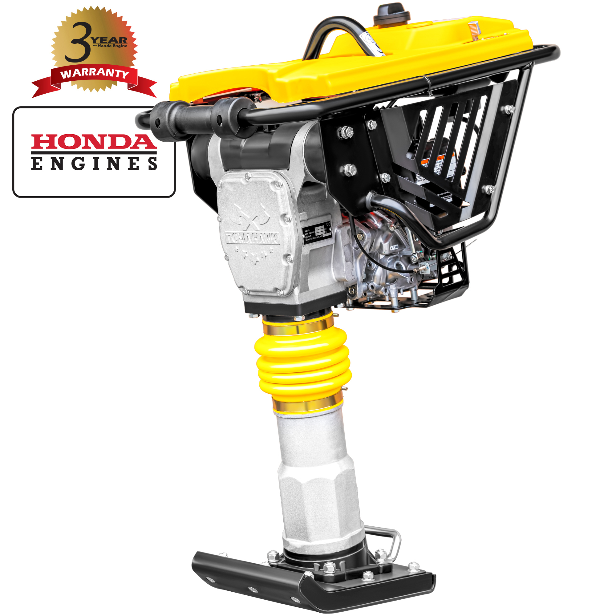 Tomahawk Vibratory Rammer - 3 HP, Honda GX100 Engine, 3,350 Lbs. Compaction Force, Model# JX60H