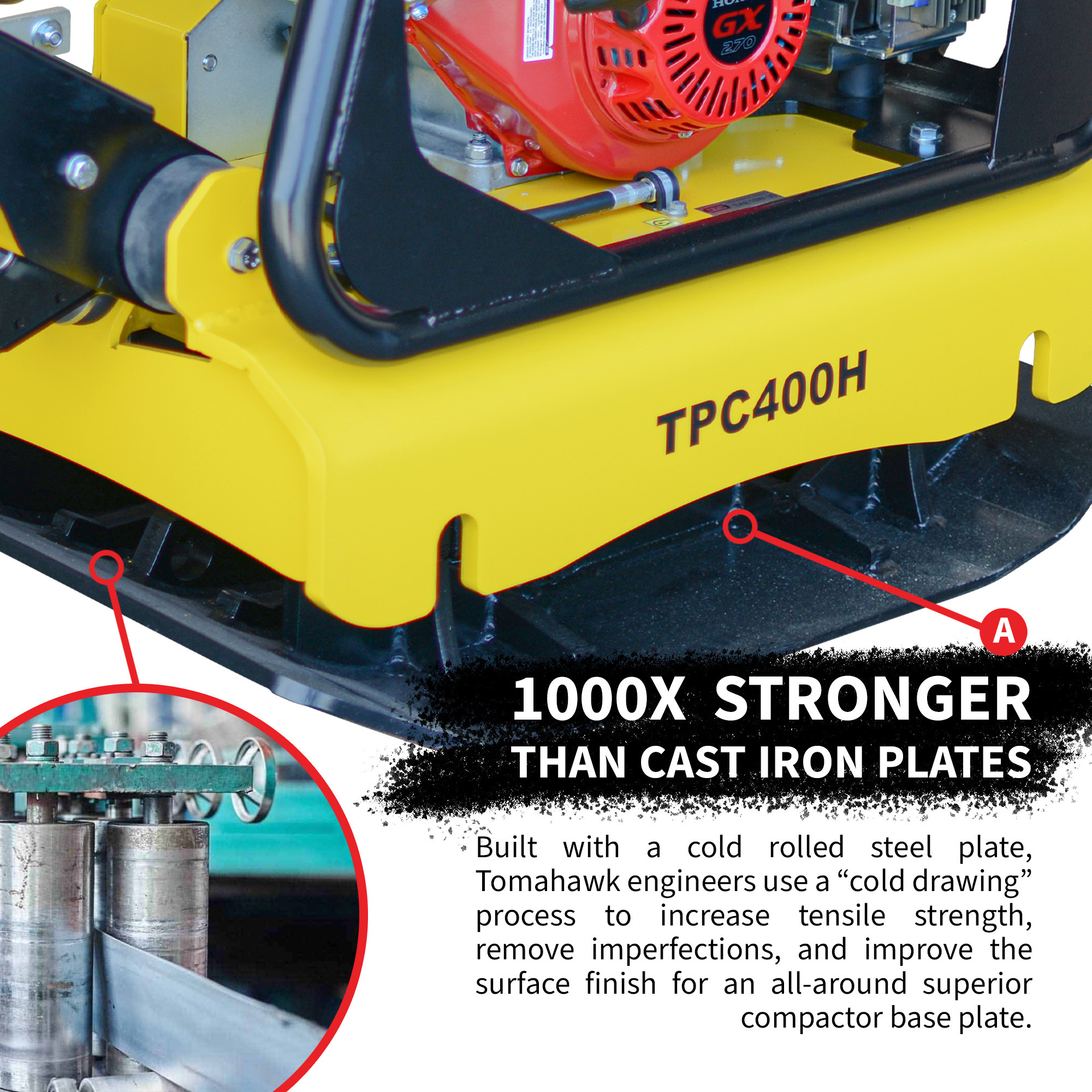 Start Key Compactor Tomahawk Reverse Plate Compactor - 24in. x 32in., 11690 lbs/ft² ...