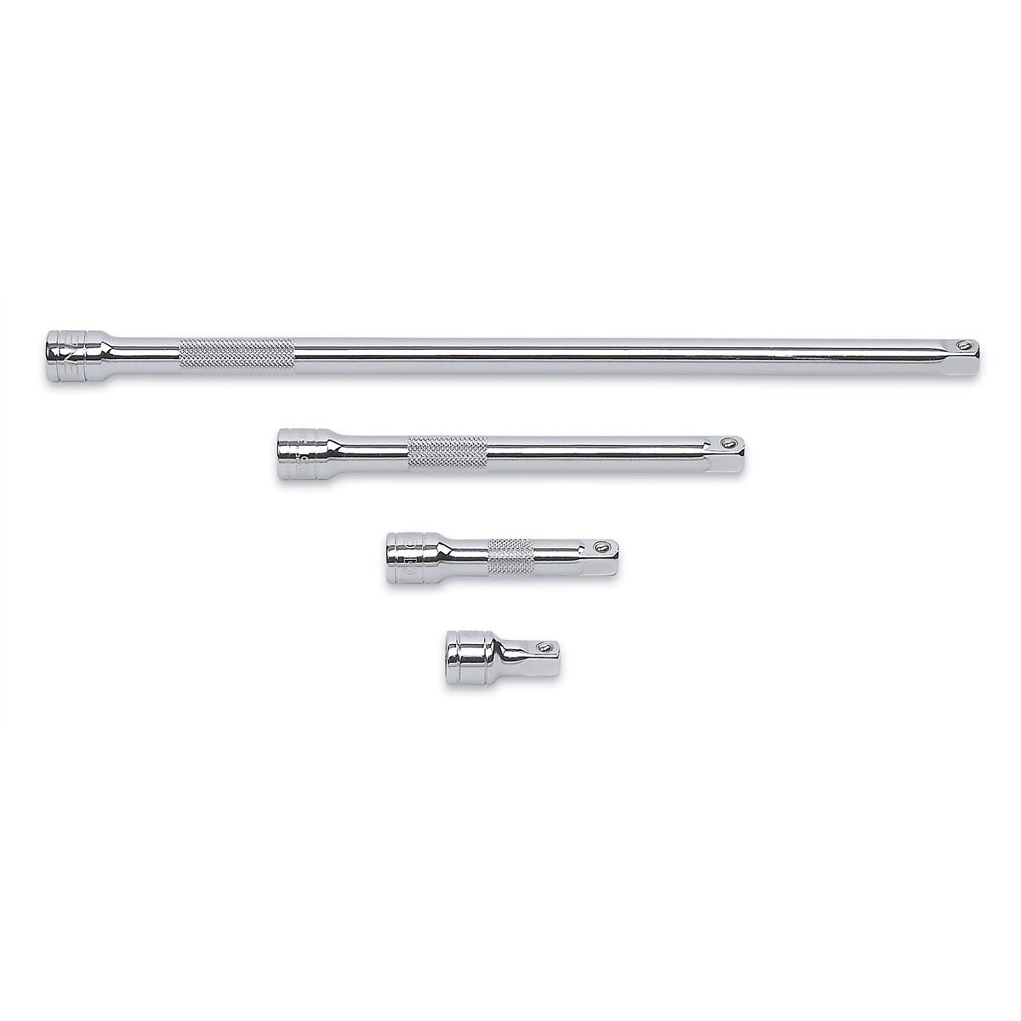 GearWrench 4-Piece 3/8in. Drive Extension Set — 1.5in., 3in., 6in., 12in., Model# KDT81200D