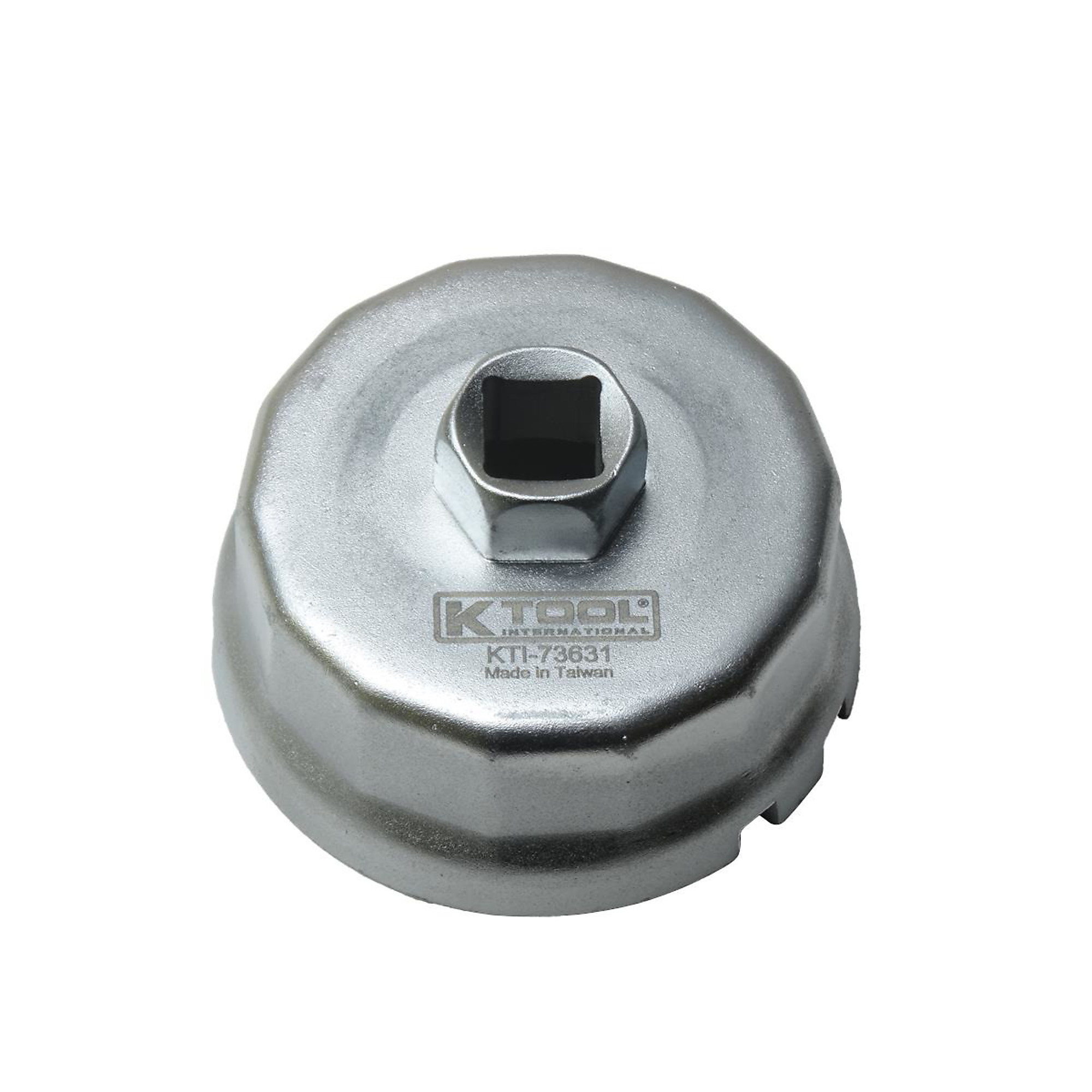 K-Tool International Oil Filter Socket — 64.5mm, 1/2in. Drive, 21mm, Model# KTI73631