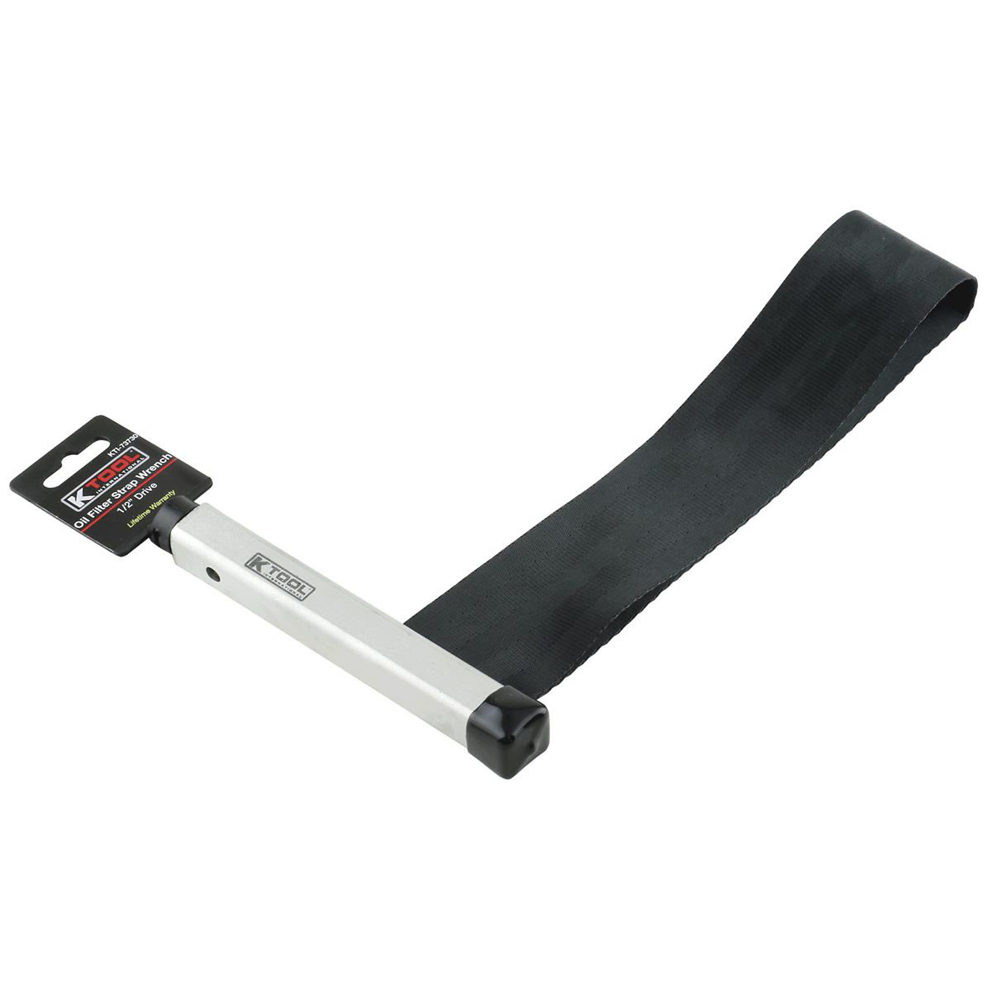 K-Tool International Oil Filter Strap Wrench — Fits Up to 152mm x 6in. Filters, Nylon Strap, Model# KTI73730