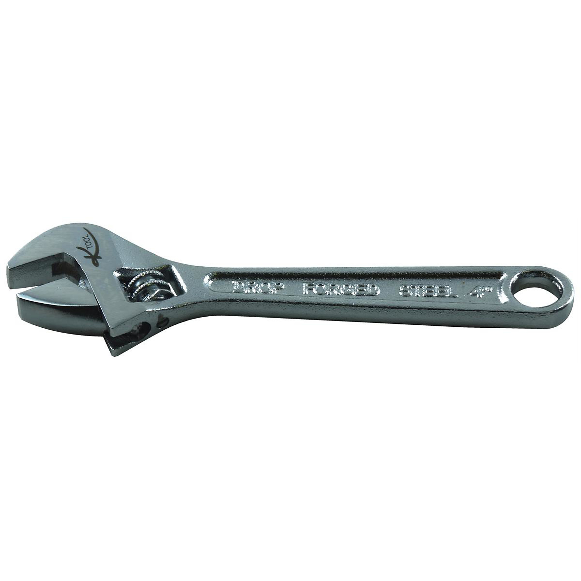 K-Tool International Adjustable Wrench — 4in., Chrome-Plated, 1/2in. Jaw Capacity, Model# KTI48004