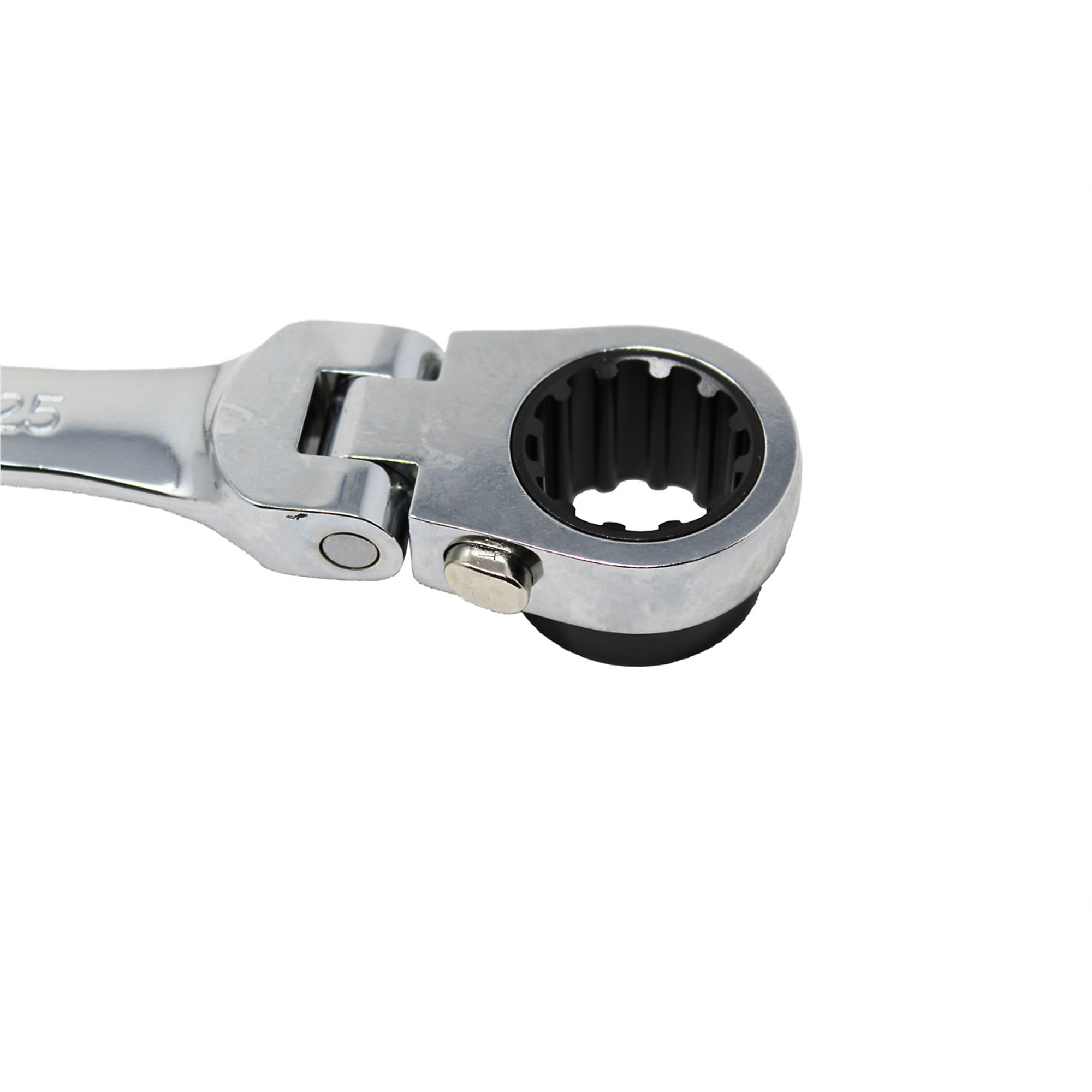 K-Tool International Metric Double Box Universal Spline Tooth Reversible Wrench — 24mm x 25mm, 90-Tooth Design, Extra Long, Model# KTIXDDB24X25