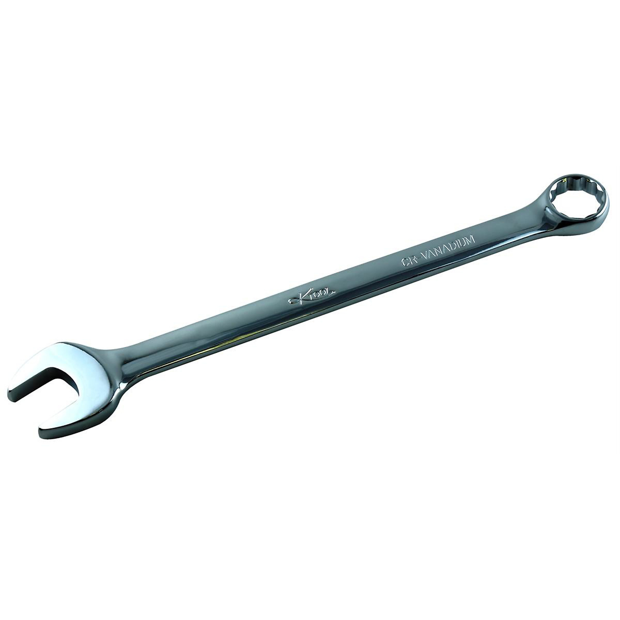 K-Tool International Combination Wrench — 28mm, 12-Point, 15-Degree Offset, Chrome Vanadium Steel, Model# KTI41828