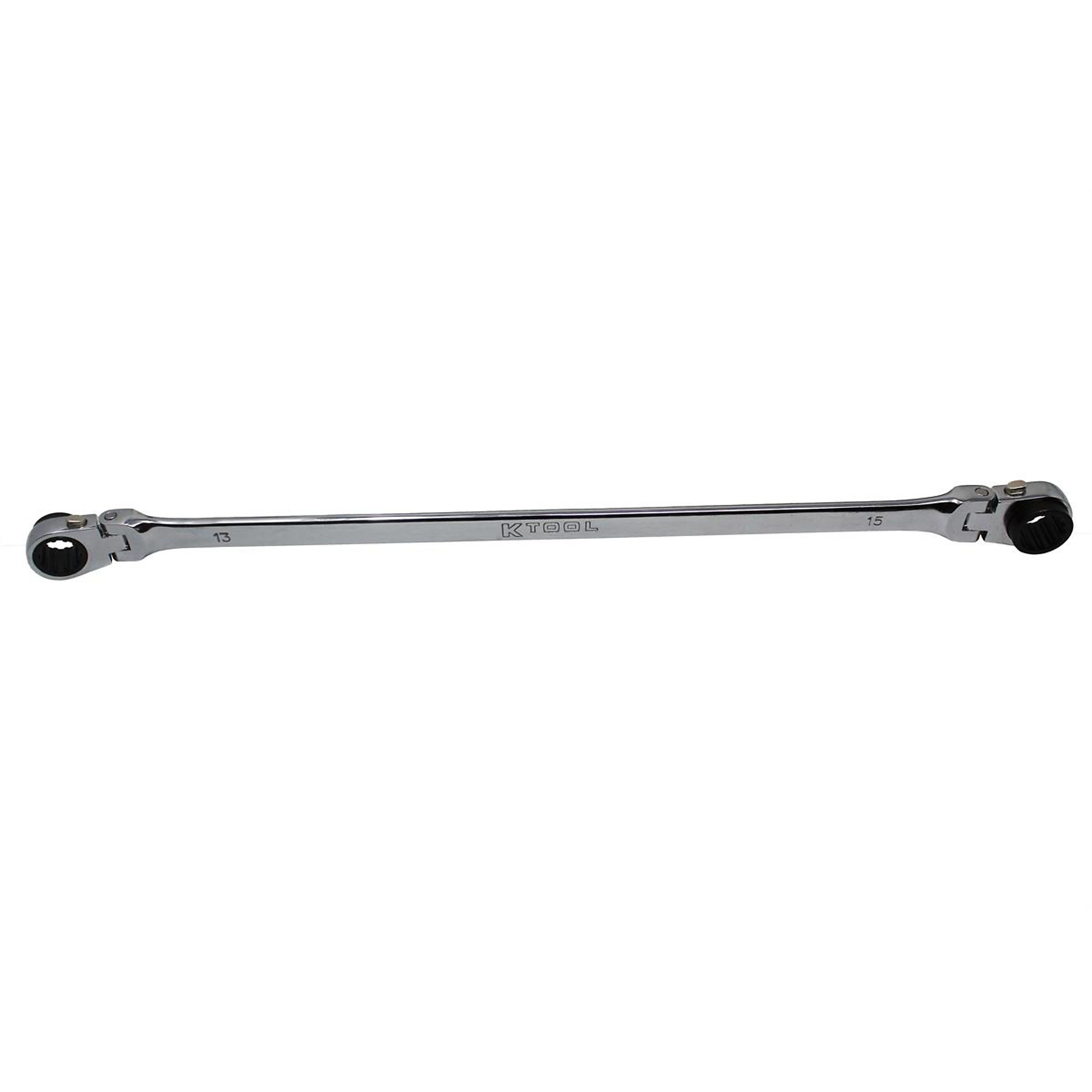 K-Tool International Metric Double Box Universal Spline Wrench — 13mm x 15mm, 90-Tooth, Flexible, Reversible, Model# KTIXDDB13X15