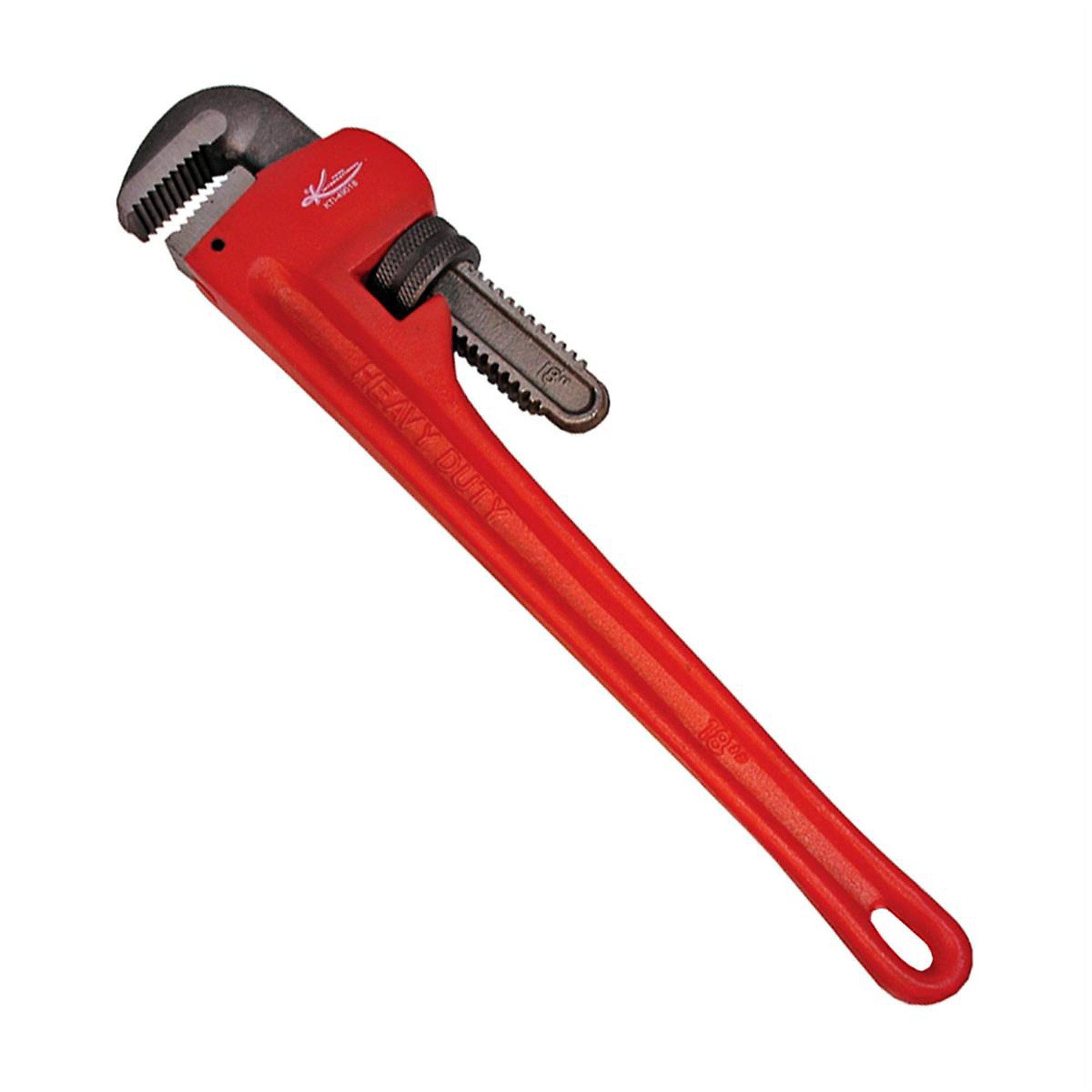 K-Tool International Pipe Wrench — 18in., Cast Iron, 3in. Capacity, Model# KTI49018