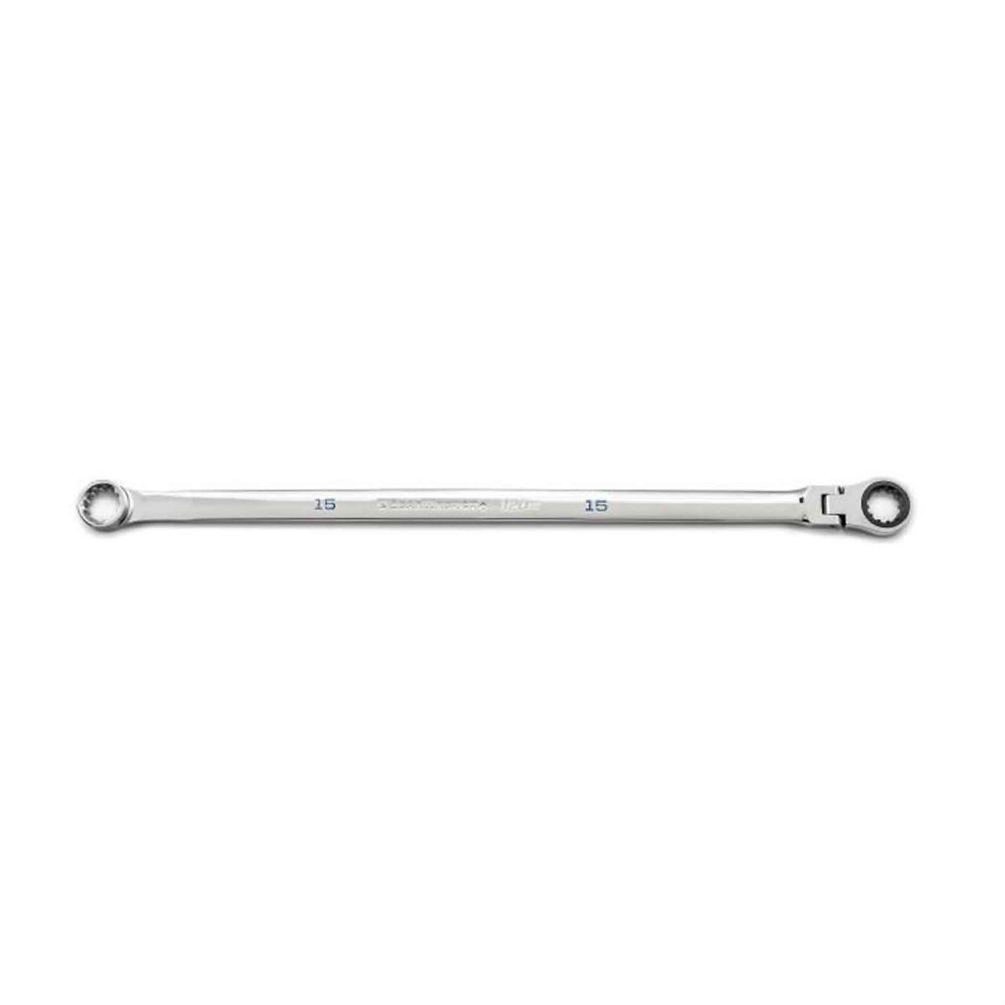 GearWrench 15mm 120XP Universal Spline XL Gearbox Flex Ratcheting Wrench, Model# KDT86115