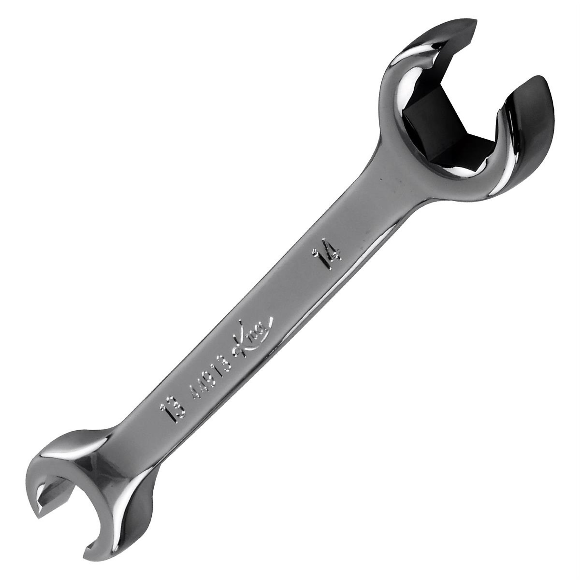 K-Tool International Flare Nut Wrench — 13mm x 14mm, 5-Point, Chrome Vanadium Steel, Model# KTI44913