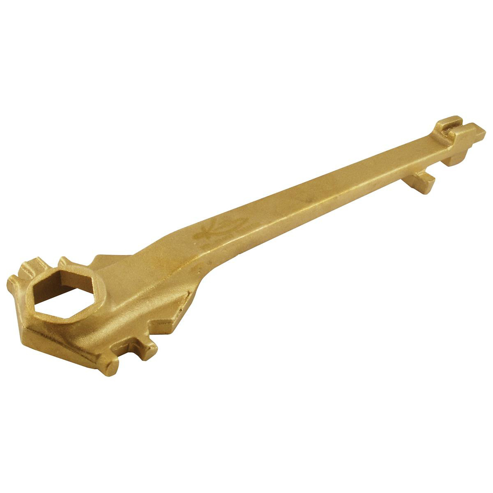 K-Tool International Universal Drum Bung Wrench — Bronze Alloy, Non-Sparking, Corrosion Resistant, Model# KTI49400