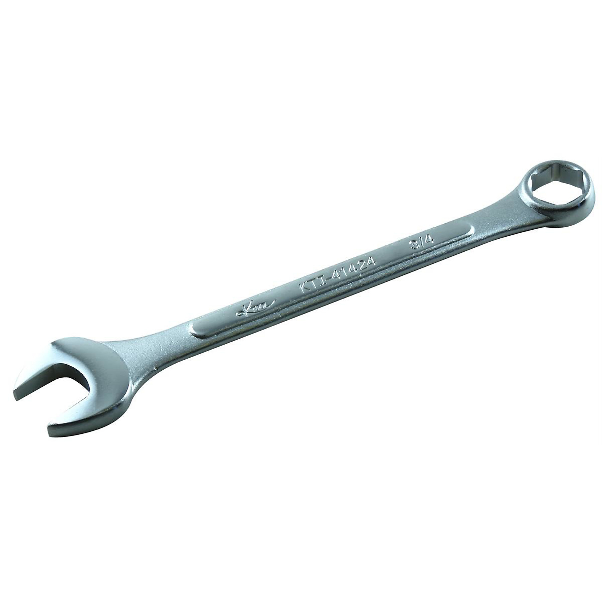 K-Tool International Combination Wrench — 3/4in., 6-Point, 15-Degree Offset, Chrome Vanadium Steel, Model# KTI41424