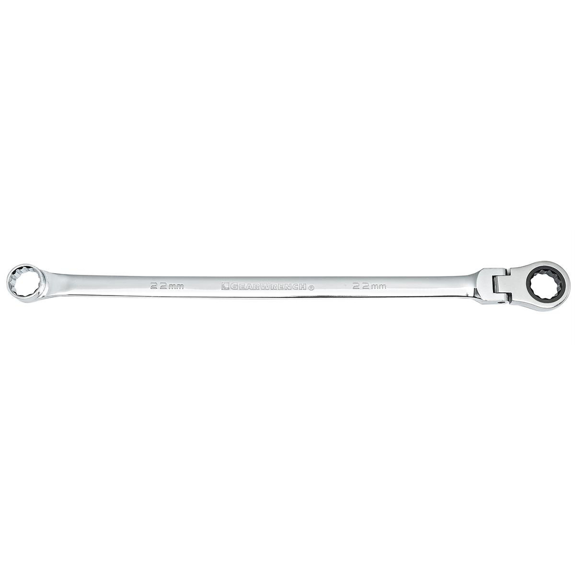 GearWrench XL Flex Head GearBox Ratcheting Wrench — 22mm, Model# KDT86022