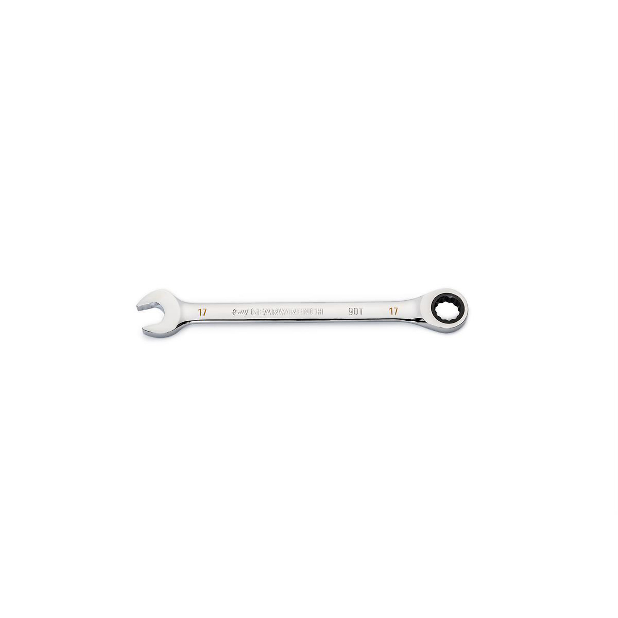 GearWrench Combination Ratchet Wrench — 17mm, 90-Tooth, 12-Point, Model# KDT86917