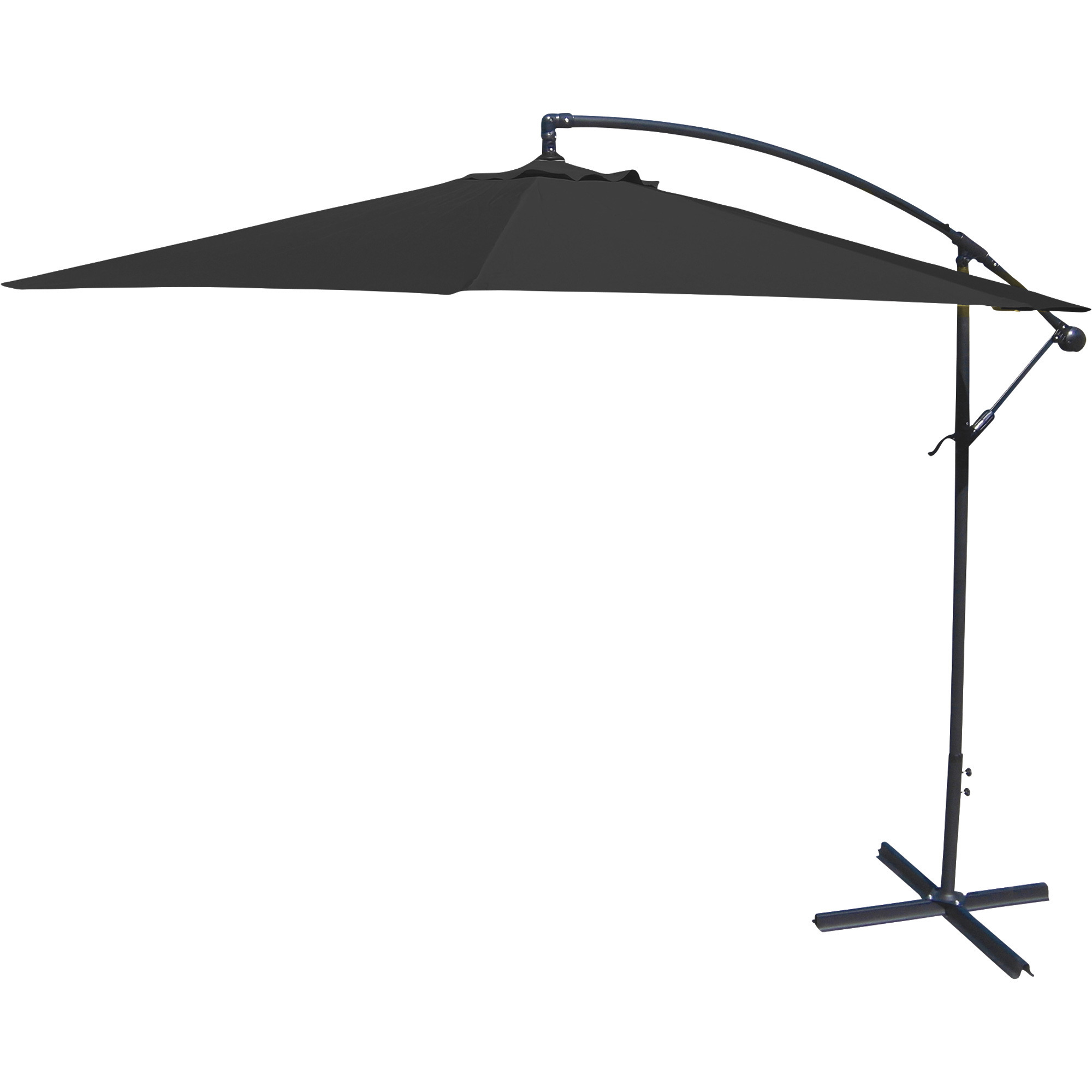 10' Steel Offset Umbrella- Black - Jordan Manufacturing OFST10-BLACK