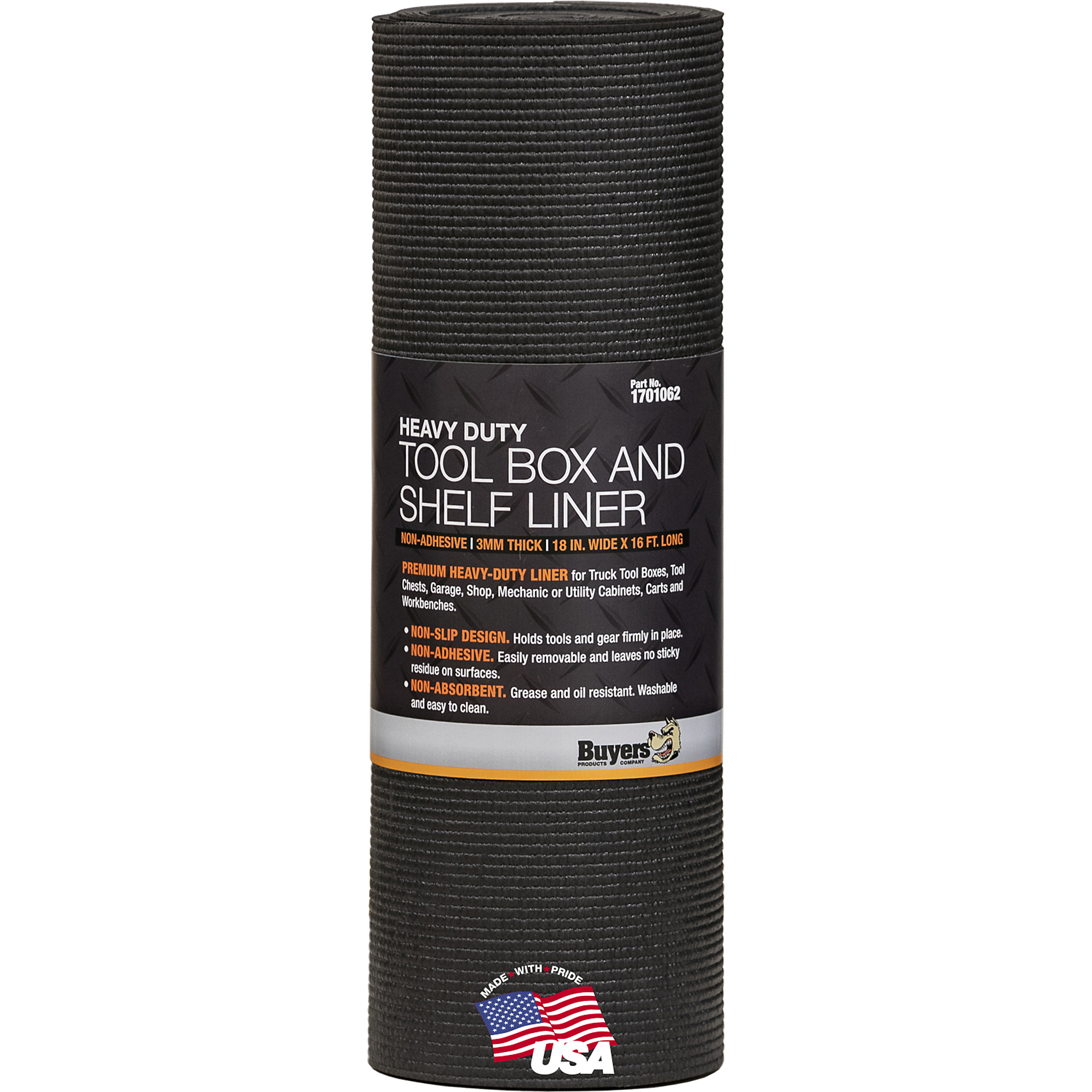 Buyers Products, Heavy-Duty Truck Tool Box And Shelf Liner, Product Length 192 in, Model# 1701062