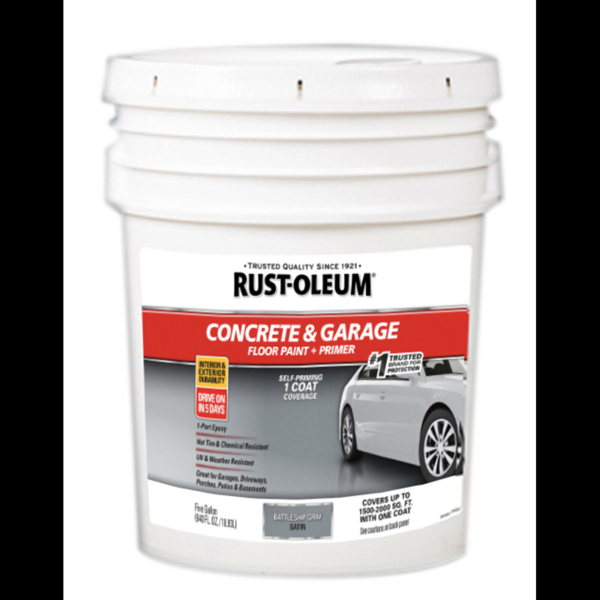 WEST. ② Rust-Oleum Concrete and Garage Floor Paint - 5 Gallons