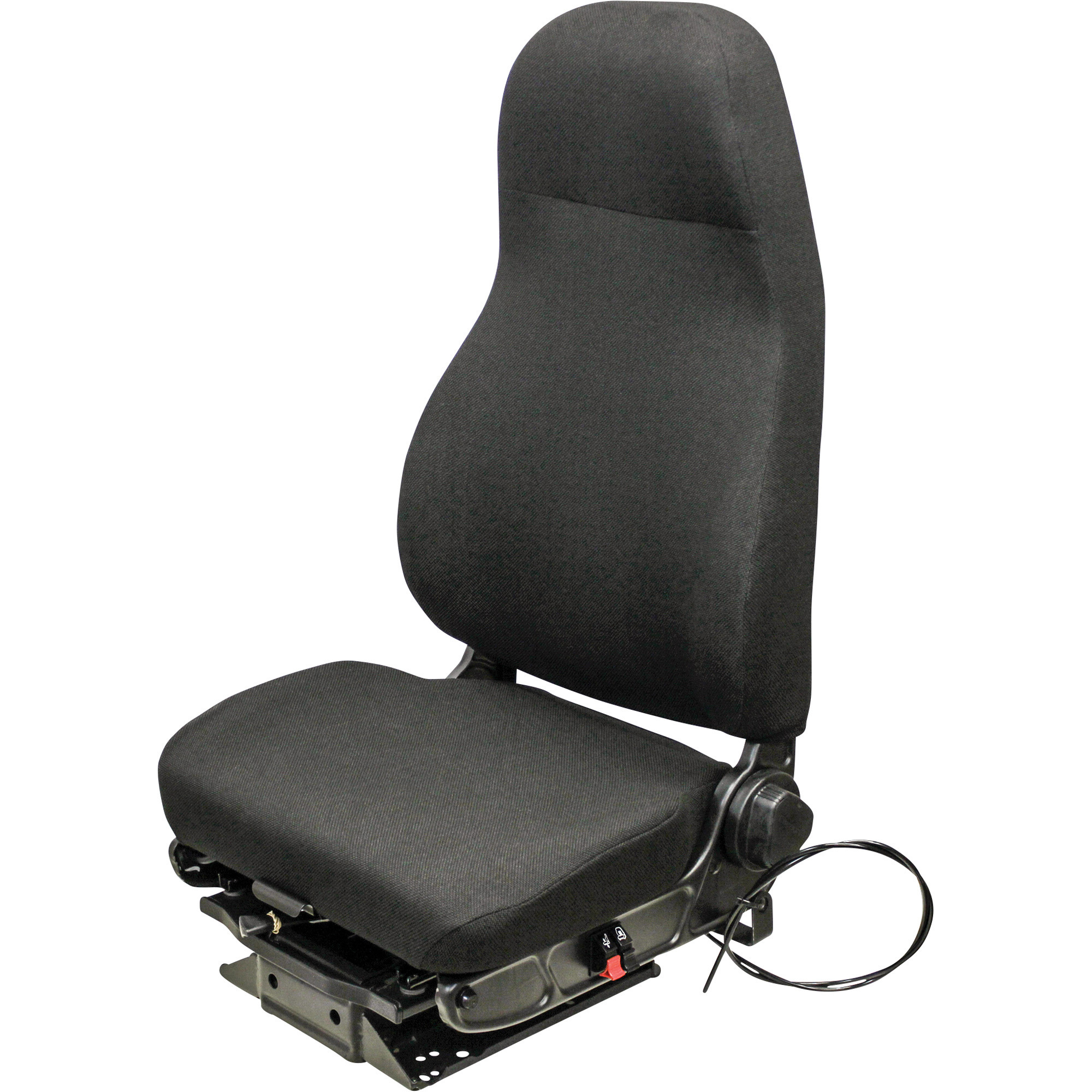 K & M, BLACK ENSIGN LO TRUCK SEAT, Capacity 285 lb, Seat Material Cloth, Color Black, Model# 8518