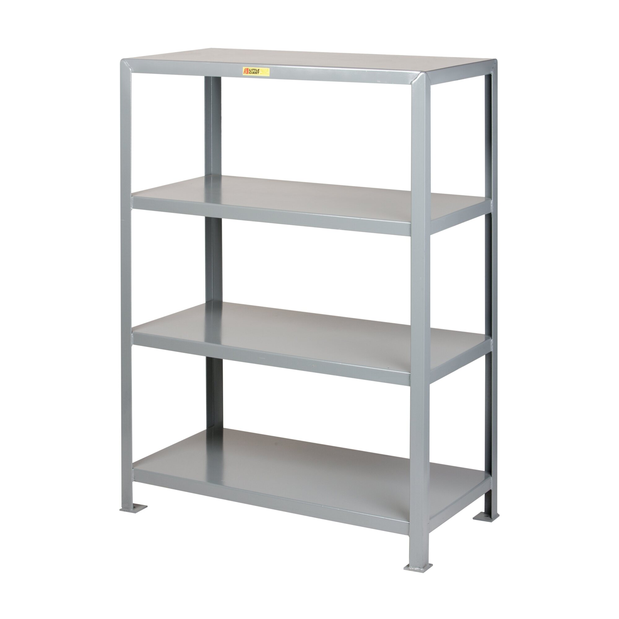 Little Giant Heavy-Duty Adjustable Steel Shelving - 30in. D x 60in. W x 72in. H, 4 Shelves, 2000-Lb. Capacity Per Shelf, Model# 4SH-3060-72