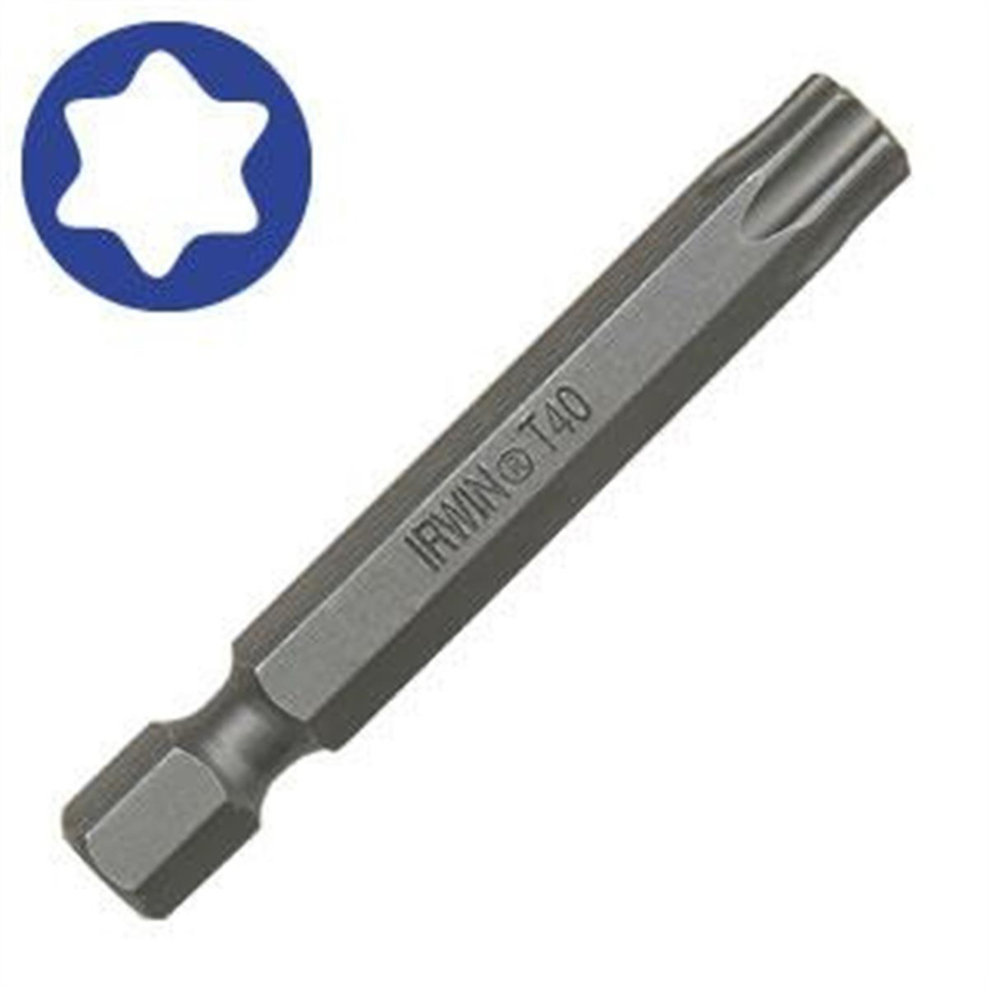 Irwin Industrial Power Bit — T30 Torx, 1/4in. Hex Shank with Groove, Model# IRWIWAF22TX30B5