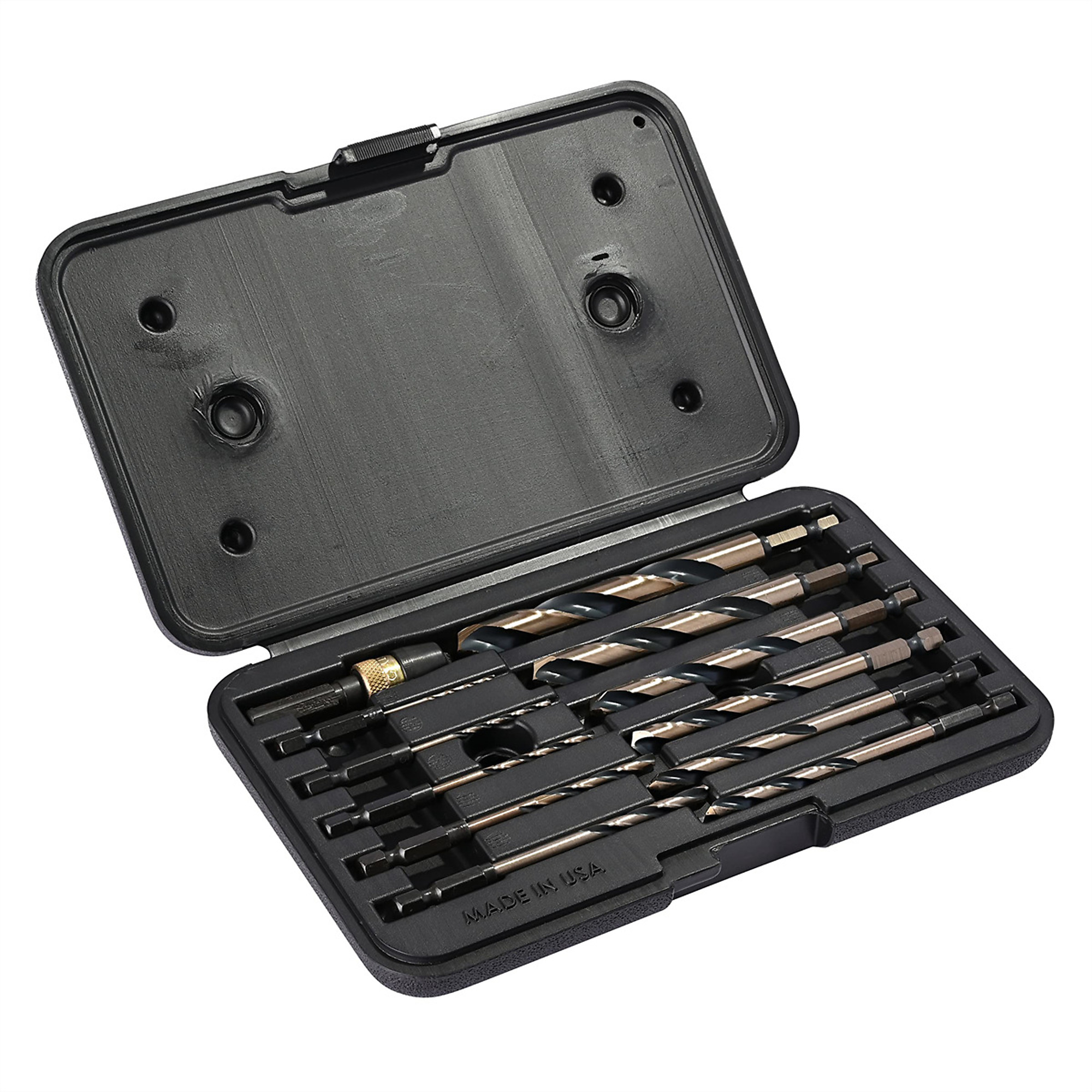 KnKut Quick Release Drill Bit Set — 12-Pc., 1/4in. Hex Shank, Includes Storage Case, Model# KNK12KKQRD