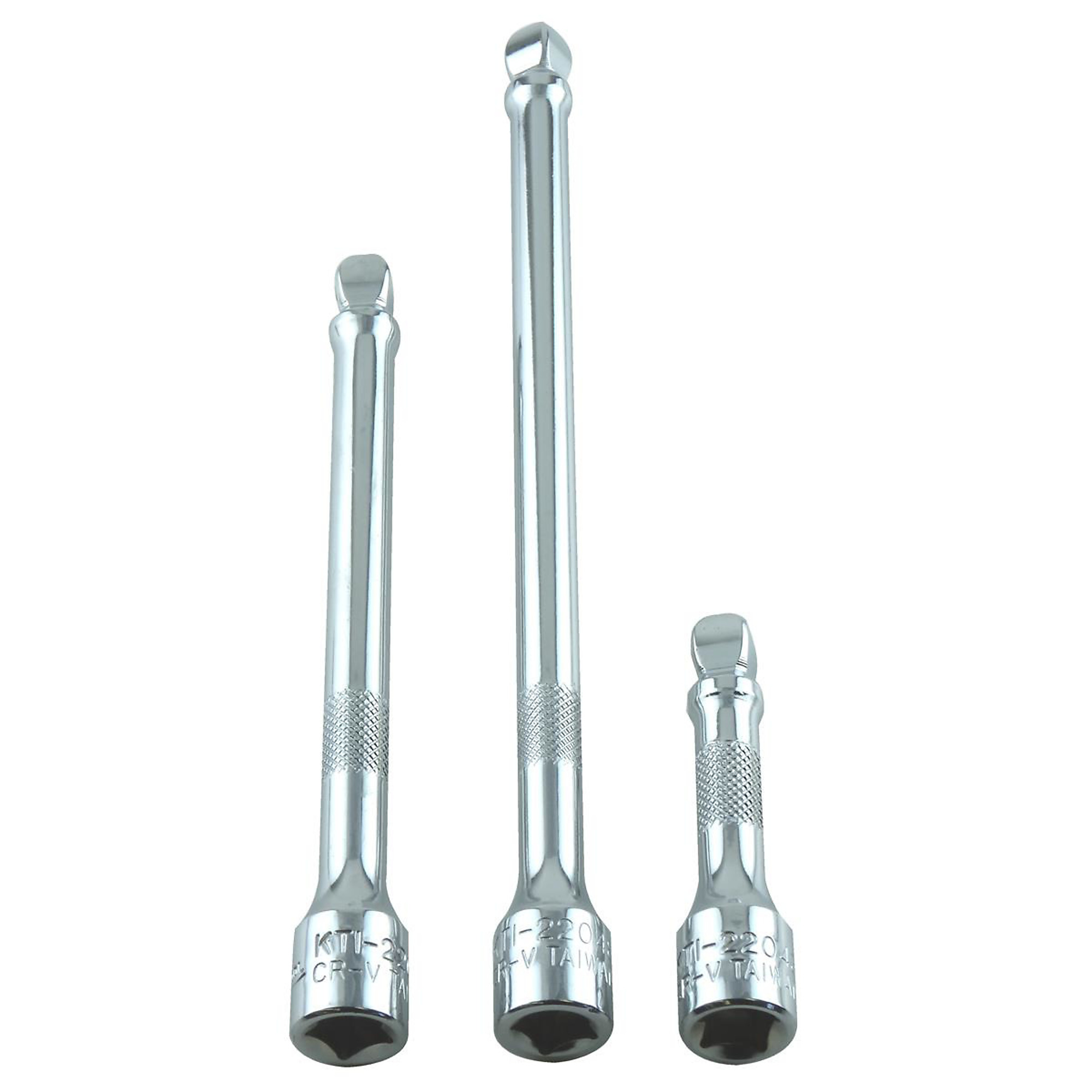 K-Tool International Wobble Socket Extension Set — 3/8in. Drive, 3-Piece, Chrome Vanadium Steel, Model# KTI22041