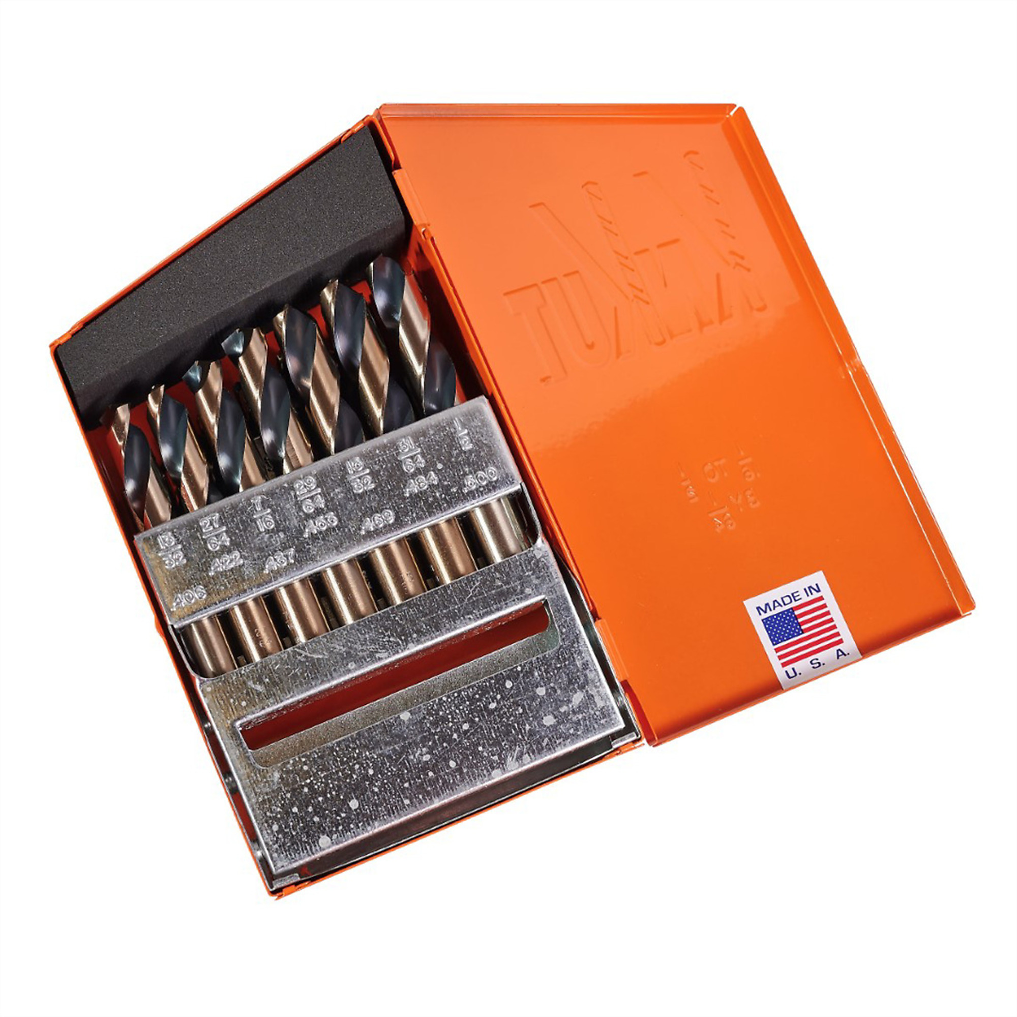 KnKut Stubby Drill Bit Set — 29-Piece, 1/16in.-1/2in. by 64ths, High Speed Steel, 135-Degree Split Point, Model# KNK29KK7