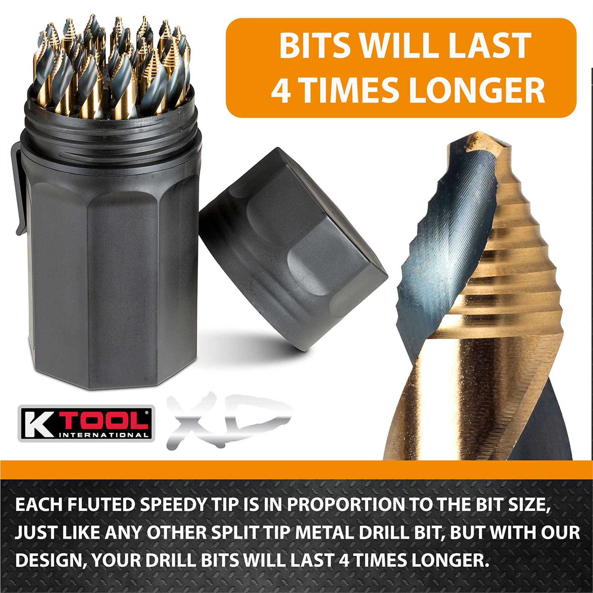 K-Tool International Drill Bit Set 29-Piece, Speedy Multi Tip