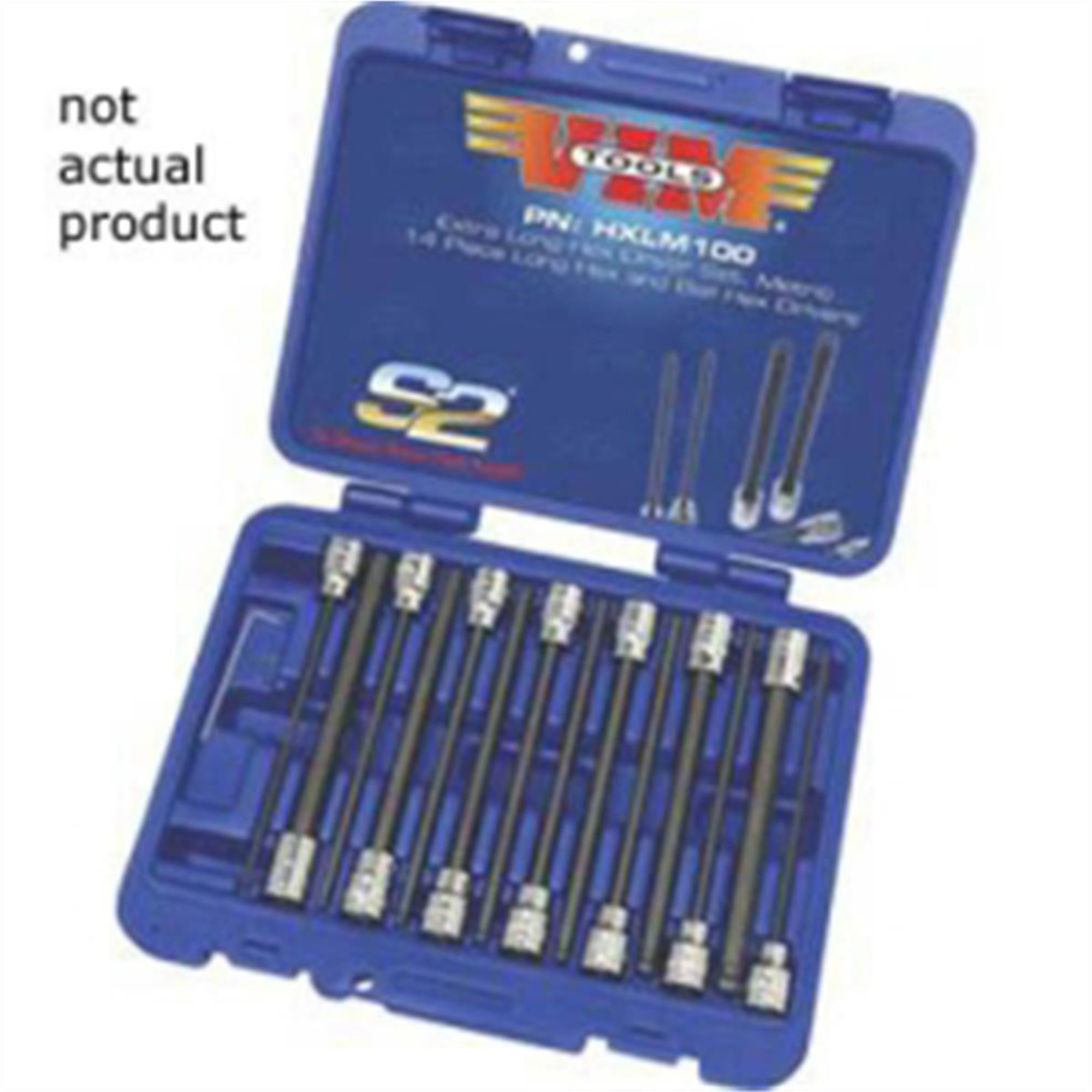 VIM Tools Hex Blade — 4mm, 3/8in. Square Drive Holder, 6in. OAL, Model# VIMHXLM104