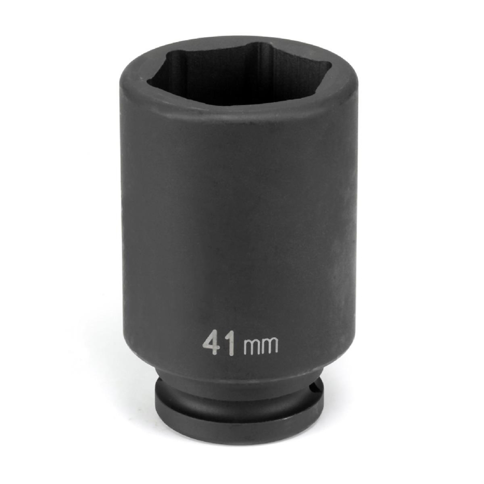 Grey Pneumatic Deep Impact Socket — 41mm, 3/4in. Drive, 6-Point, Chrome-Molybdenum Steel, Model# GRE3041MD