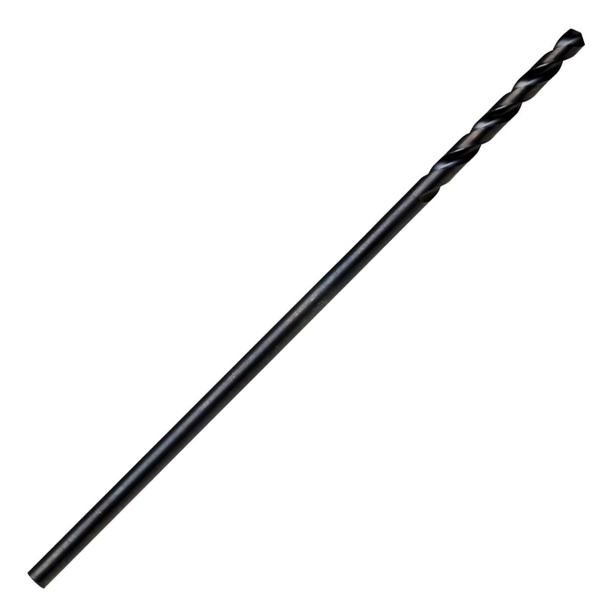 Hanson High-Speed Steel Drill Bit — 1/4in., 135-Degree Split Point, Black Oxide Coated, Model# HAN62116