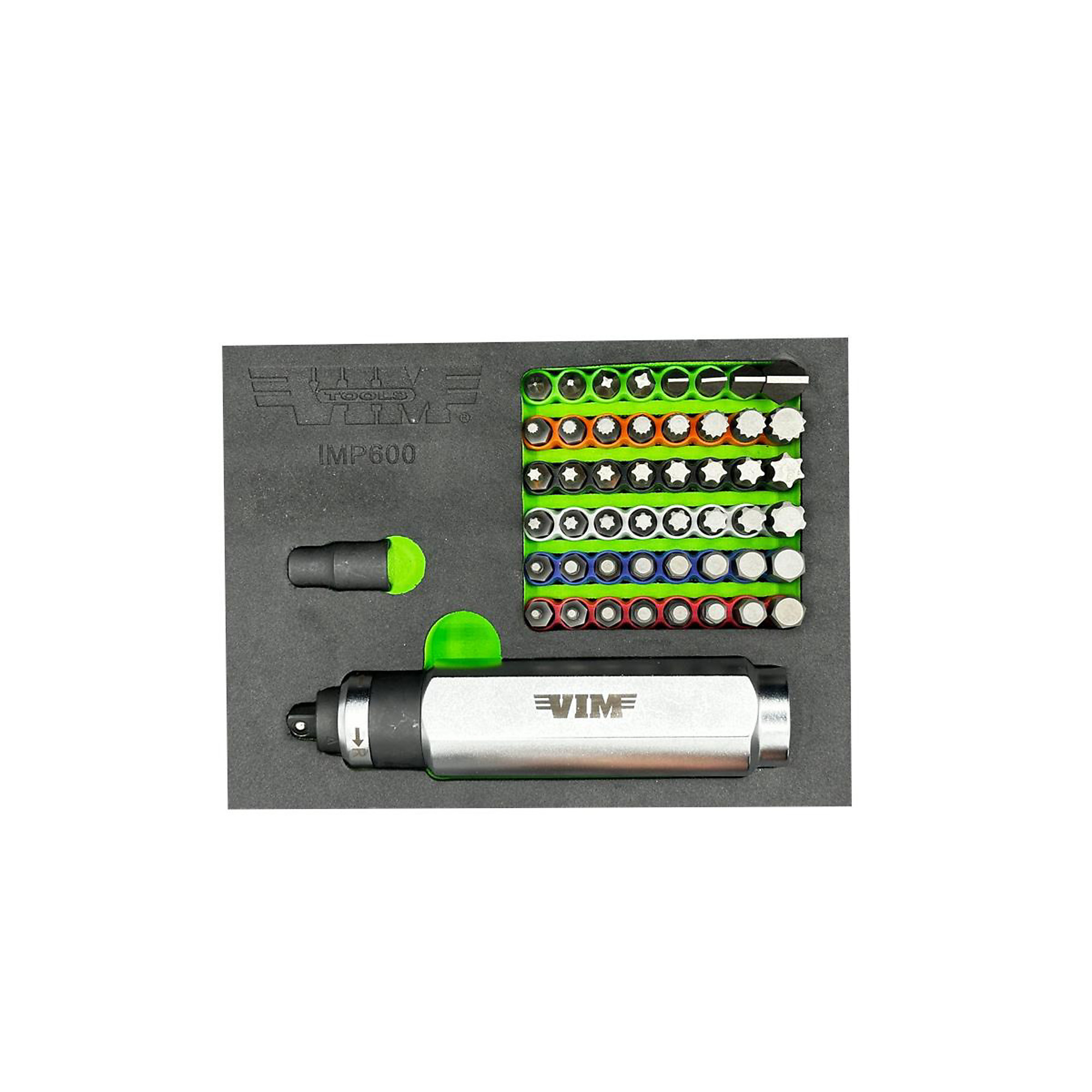 VIM Tools IMP600 Master Kit — Includes Impact-8IP, HM, HI, XZN Bits, Model# VIMIMP600K