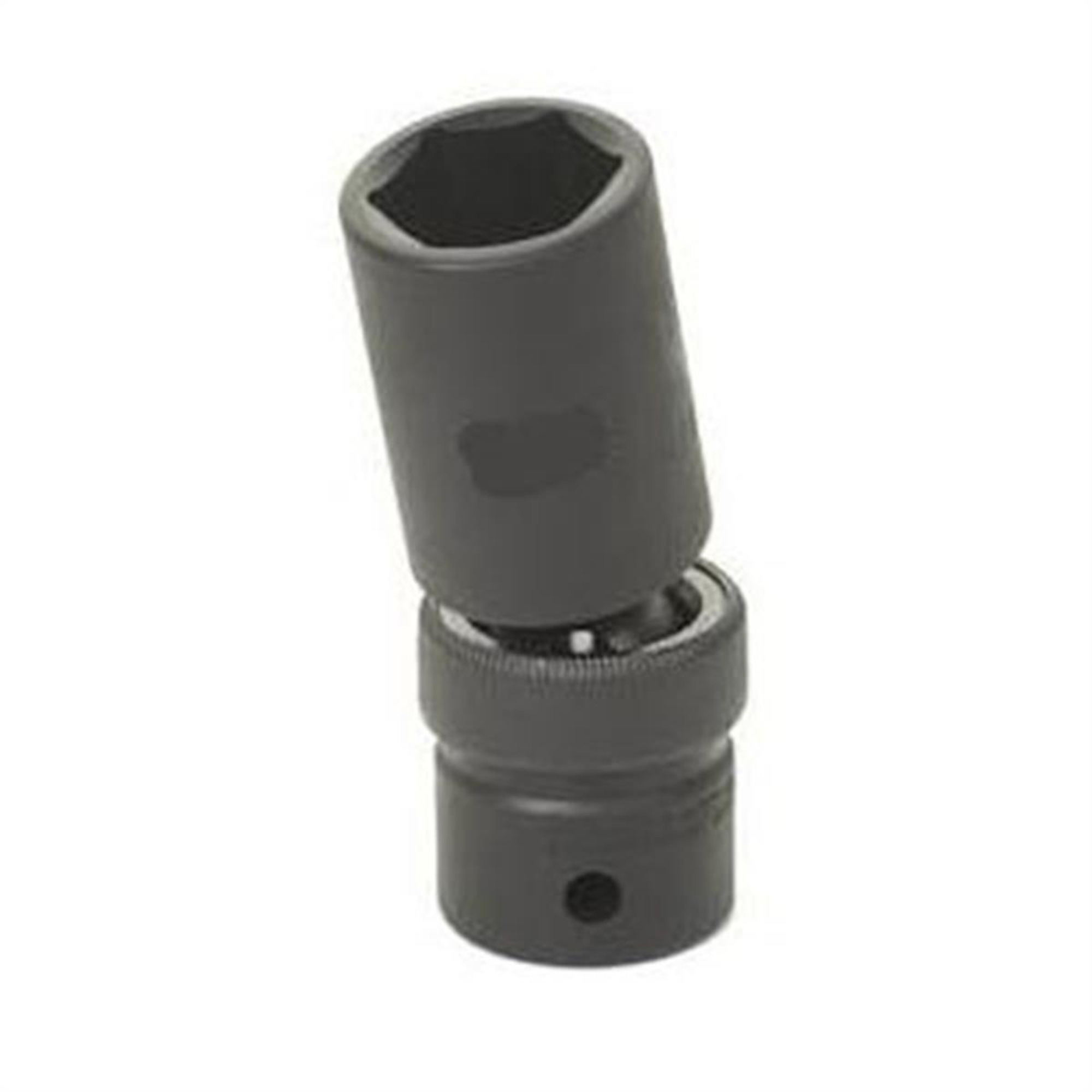 Grey Pneumatic Deep Impact Socket — 14mm, 1/2in. Drive, Universal, 6-Point, Black, Model# GRE2014UMD