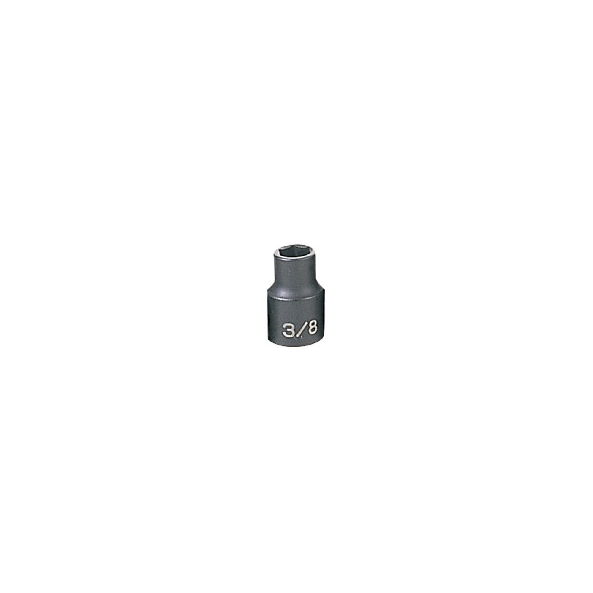 Grey Pneumatic Impact Socket — 3/8in. Drive, 6-Point, Model# GRE1012R