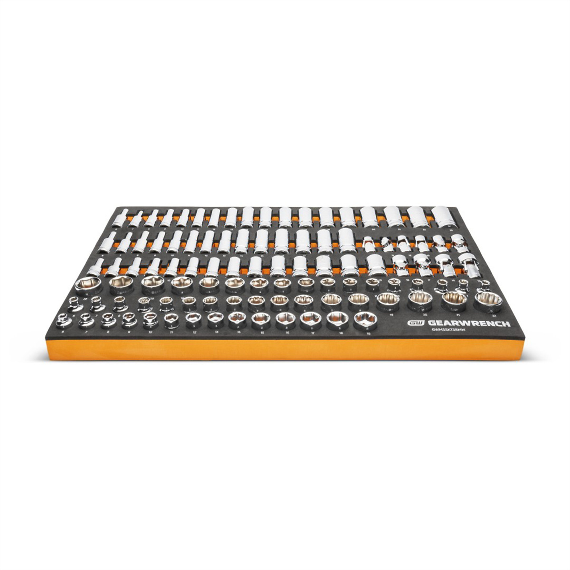 GearWrench 3/8in. Drive Socket Set — Metric, 104-Piece, Model# KDTGWMSSKT38MM
