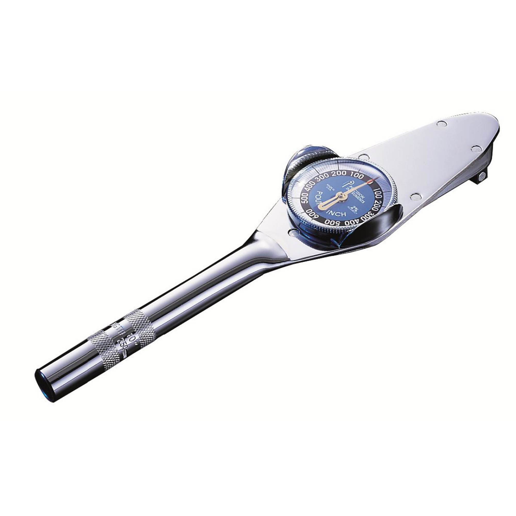 Precision Instruments Dial-Type Torque Wrench — 3/8in. Drive, 600 in.-lbs., Fixed Drive, Model# PRED2F600HM