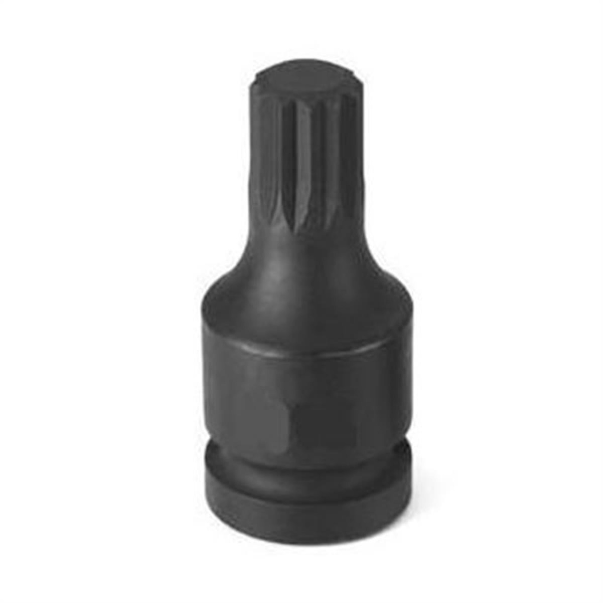 Grey Pneumatic Impact Socket — M16, 1/2in. Drive, Triple Square, Black, Model# GRE2116S