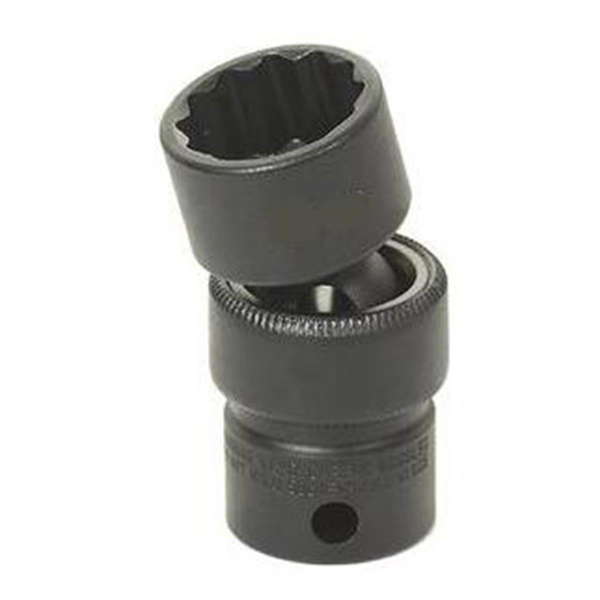 Grey Pneumatic 12-Point Universal Impact Socket — 9/16in., 3/8in. Drive, Black Oxide, Model# GRE1118U