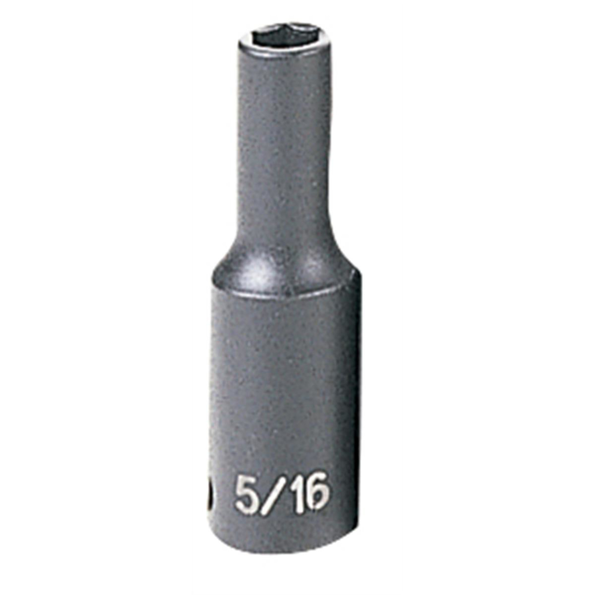 Grey Pneumatic Impact Socket — 5/16in. Drive, 3/8in. Deep, 6-Point, Chrome-Molybdenum, Model# GRE1010D