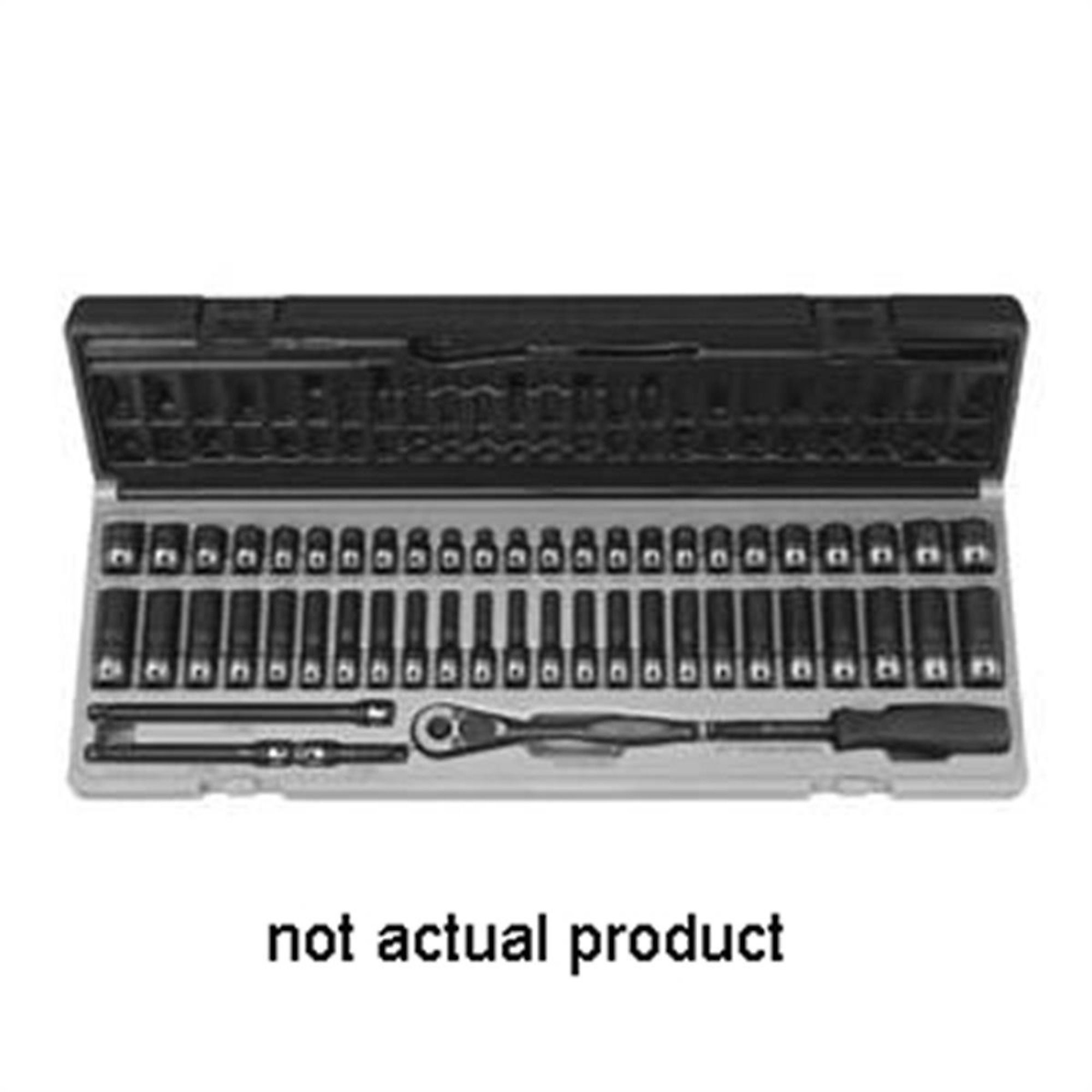 Grey Pneumatic Deep Duo Socket — 1/4in. Drive, 10mm, 6-Point, Model# GRE89010MD