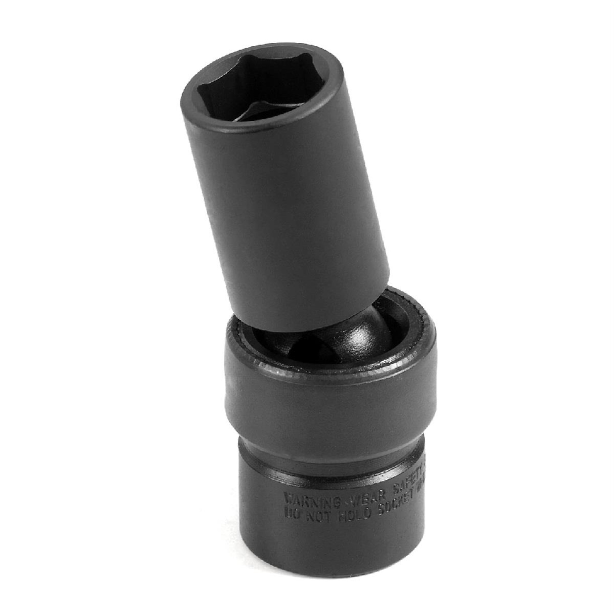 Grey Pneumatic Universal Semi-Deep Impact Socket — 15mm, 3/8in. Drive, 6-Point, Chrome-Molybdenum Steel, Model# GRE1015UMSD