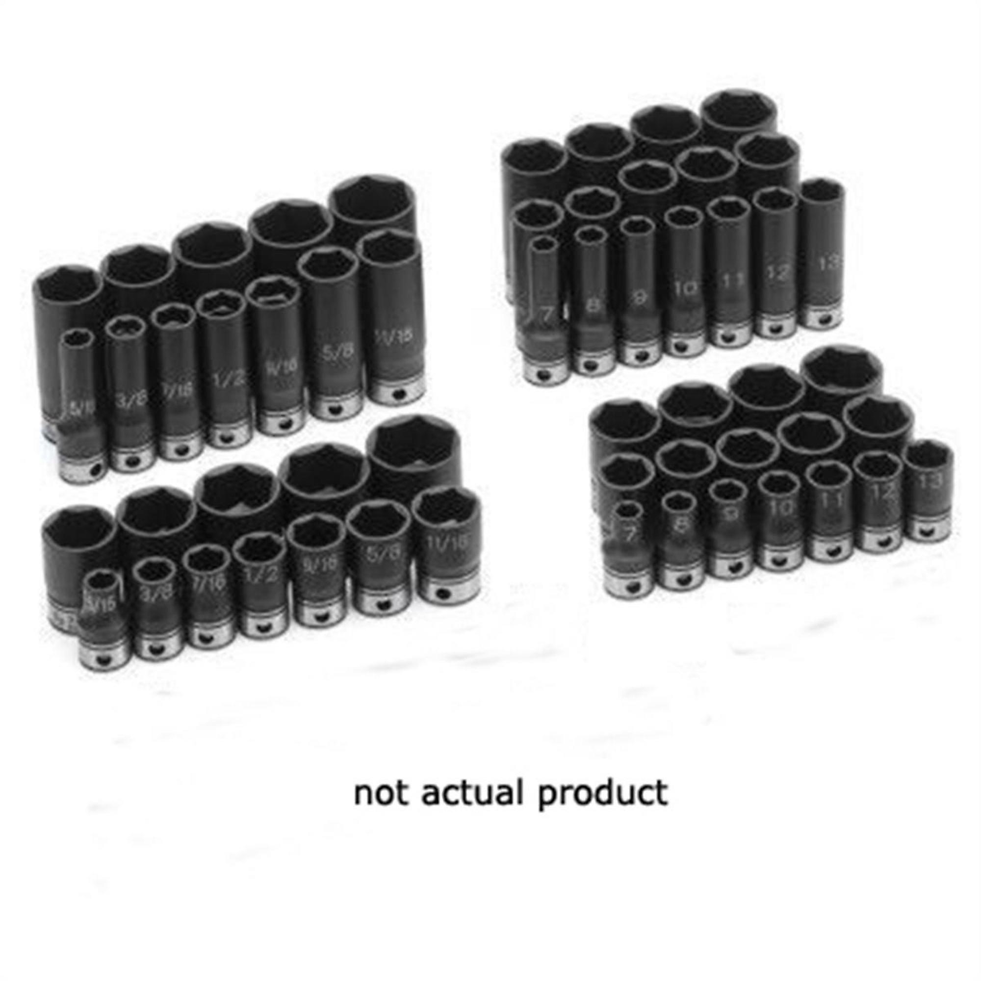 Grey Pneumatic Duo-Socket — 3/8in. Drive, 15/16in. Deep, 6-Point, Model# GRE81030D