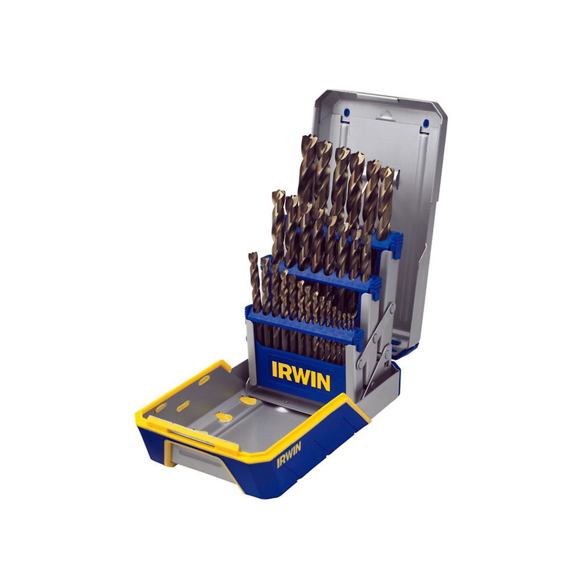Hanson Turbomax Drill Bit Set — 29-Pc., Oxide Treatment, 135° Split Point Tip, Rubber Overmolded Case, Model# HAN3018006B