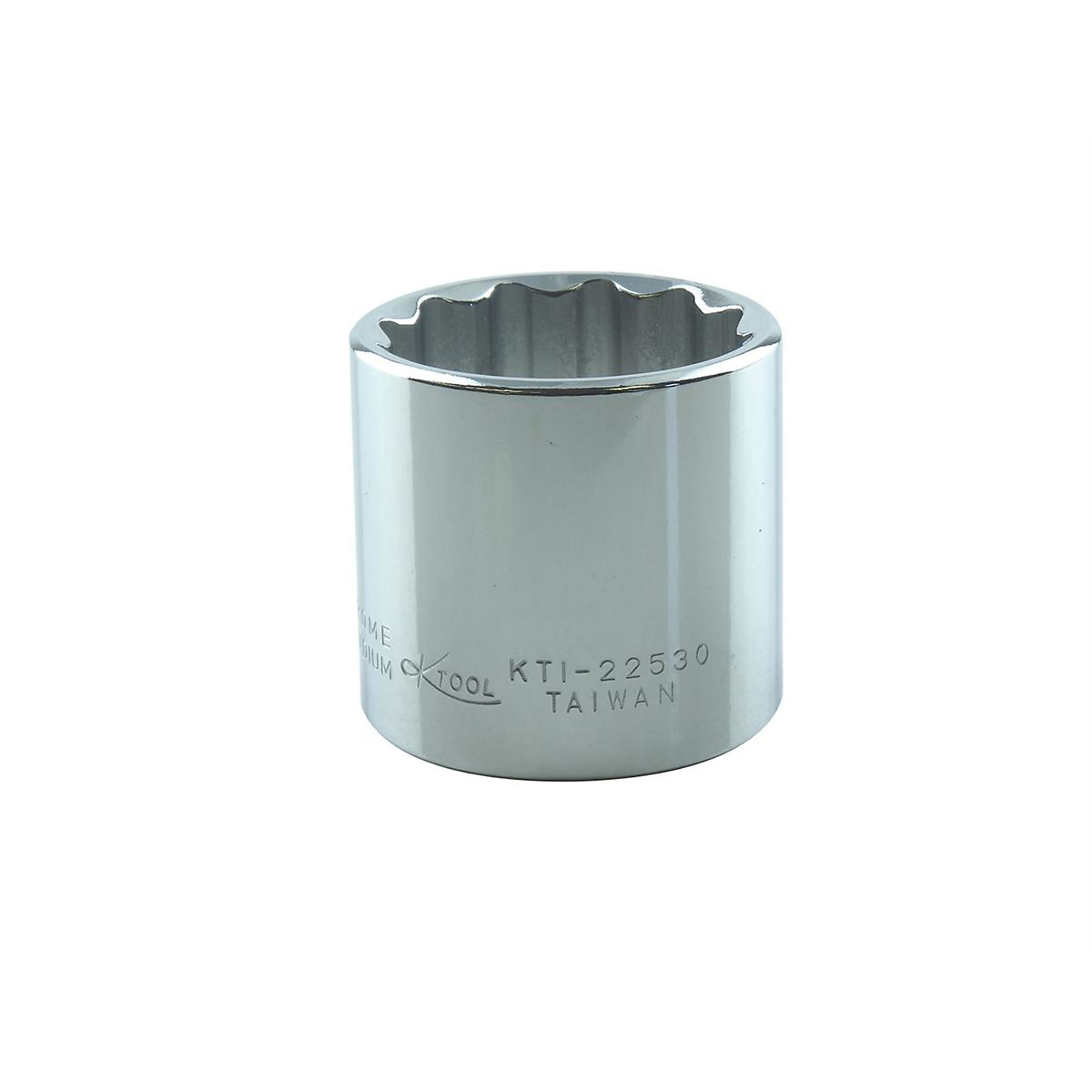 K Tool International 15/16in. 3/8in. Drive 12-Point Short Socket — Chrome Vanadium Steel, Model# KTI22530