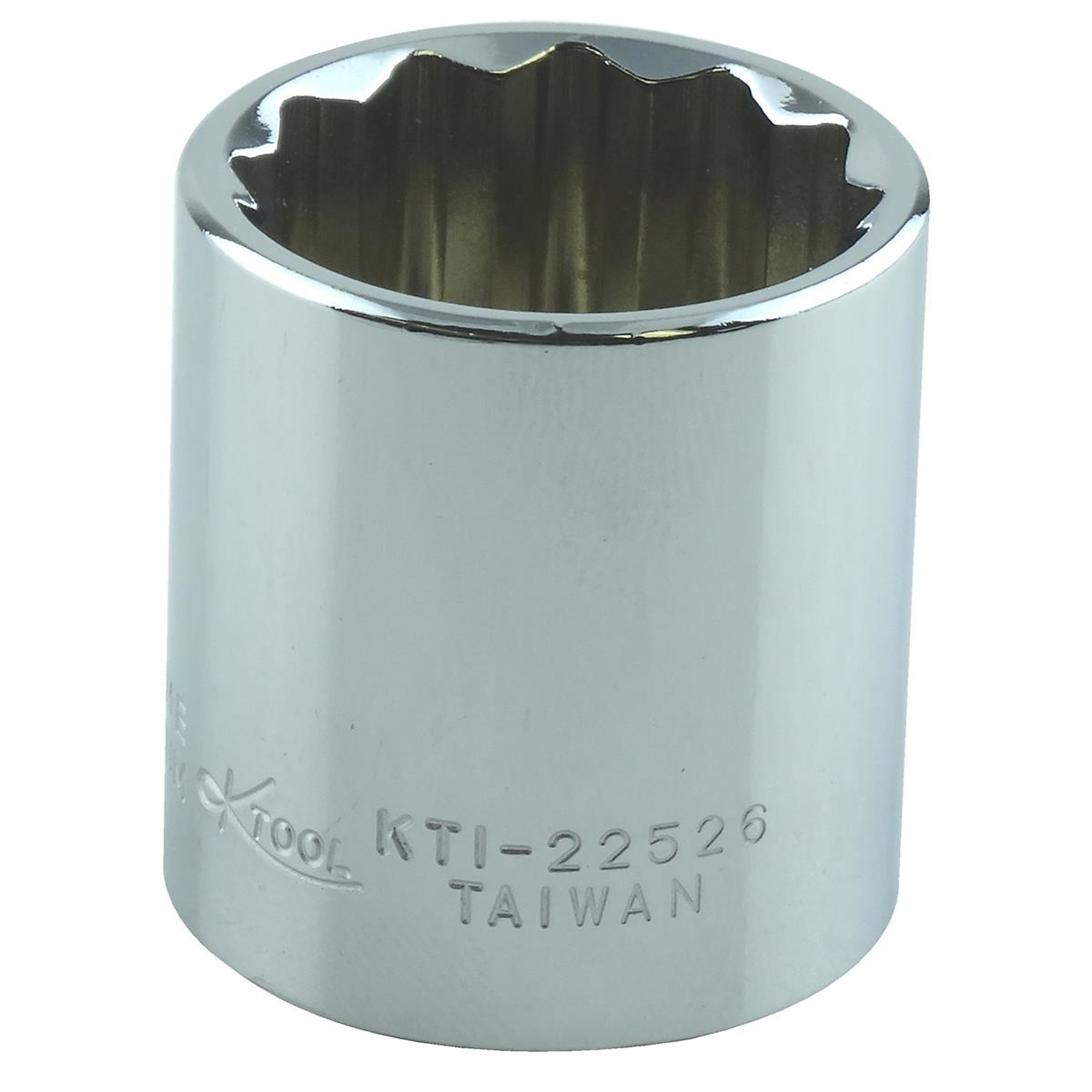K Tool International 13/16in. 12-Point Short Socket — 3/8in. Drive, Chrome Vanadium Steel, Model# KTI22526