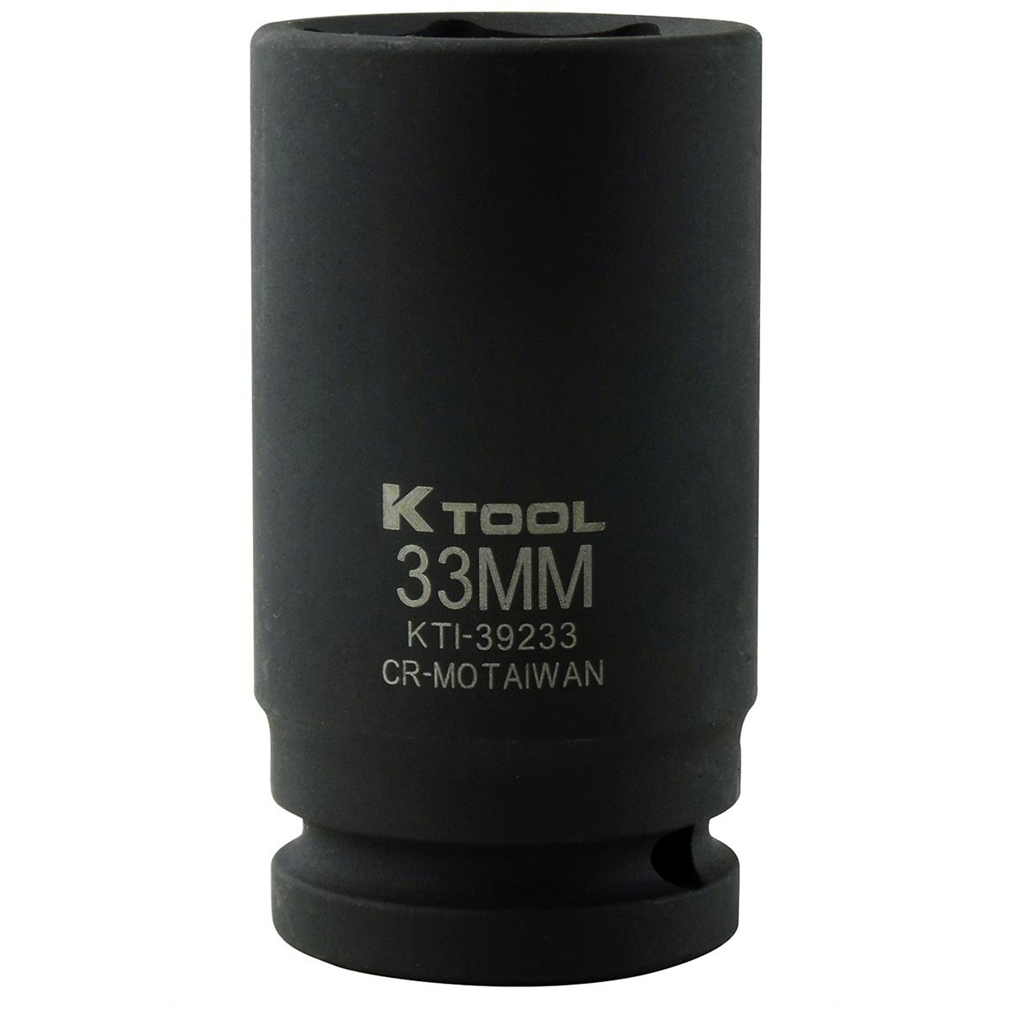 K Tool International 33mm 3/4in. Drive Wheel Impact Socket — Deep, Model# KTI39233