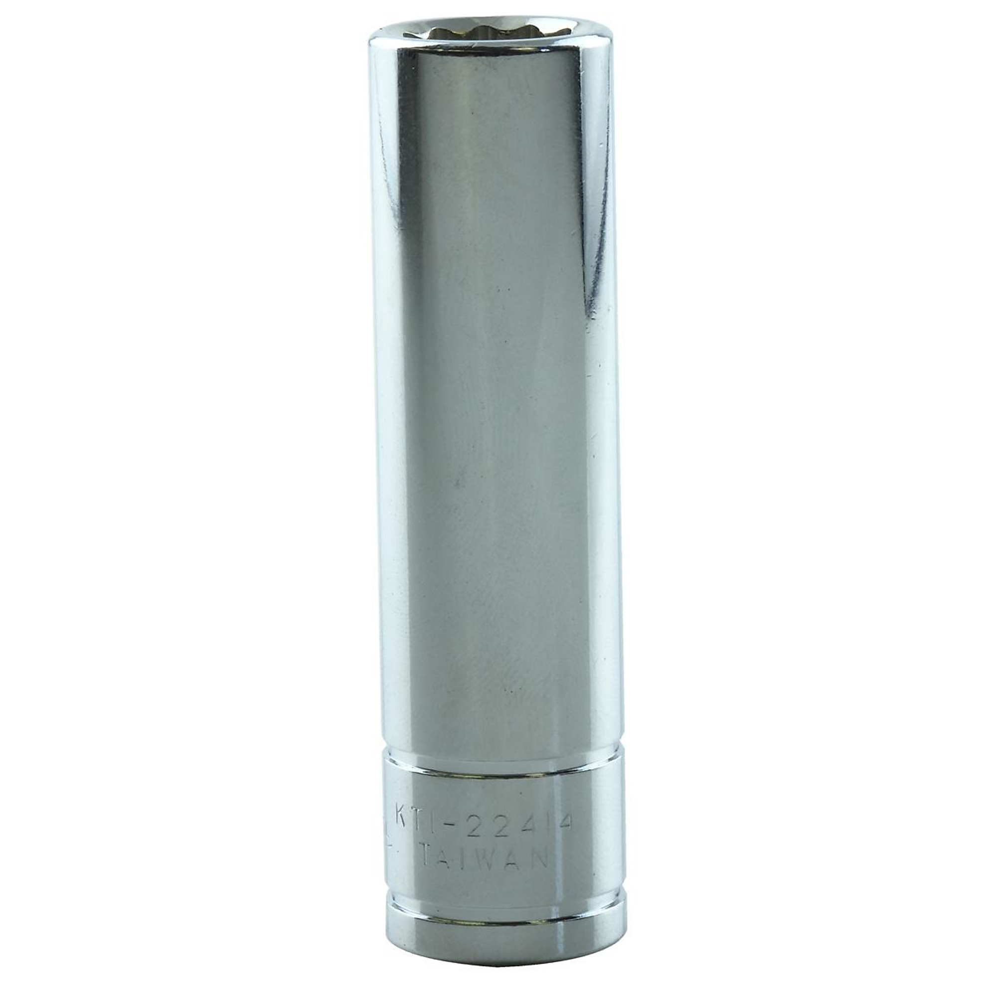 K Tool International Deep Socket — 7/16in., 3/8in. Drive, 12-Point, Chrome Vanadium Steel, Model# KTI22414