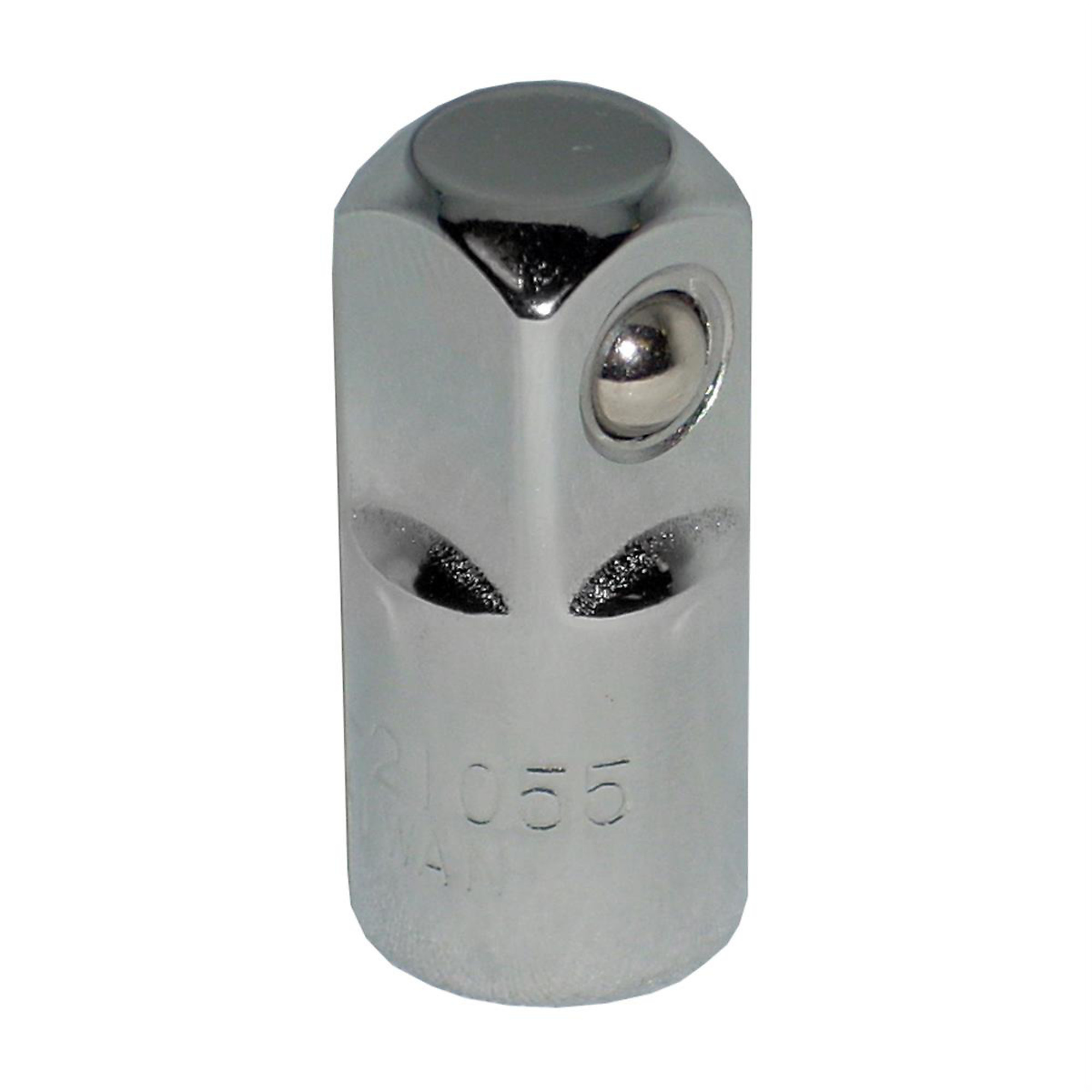 K Tool International Chrome Socket Adapter — 1/4in. Female to 3/8in. Male, High-Strength Chrome Vanadium Steel, Model# KTI21055